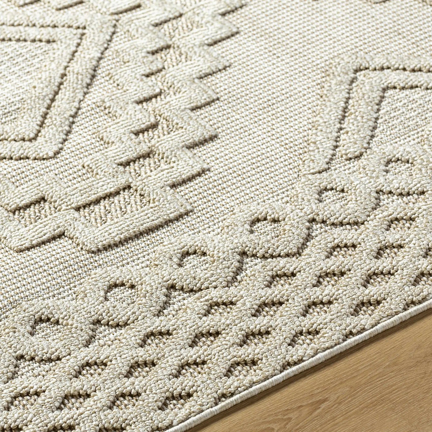 Arwid Bone Outdoor Area Rug - Clearance by Boutique Rugs