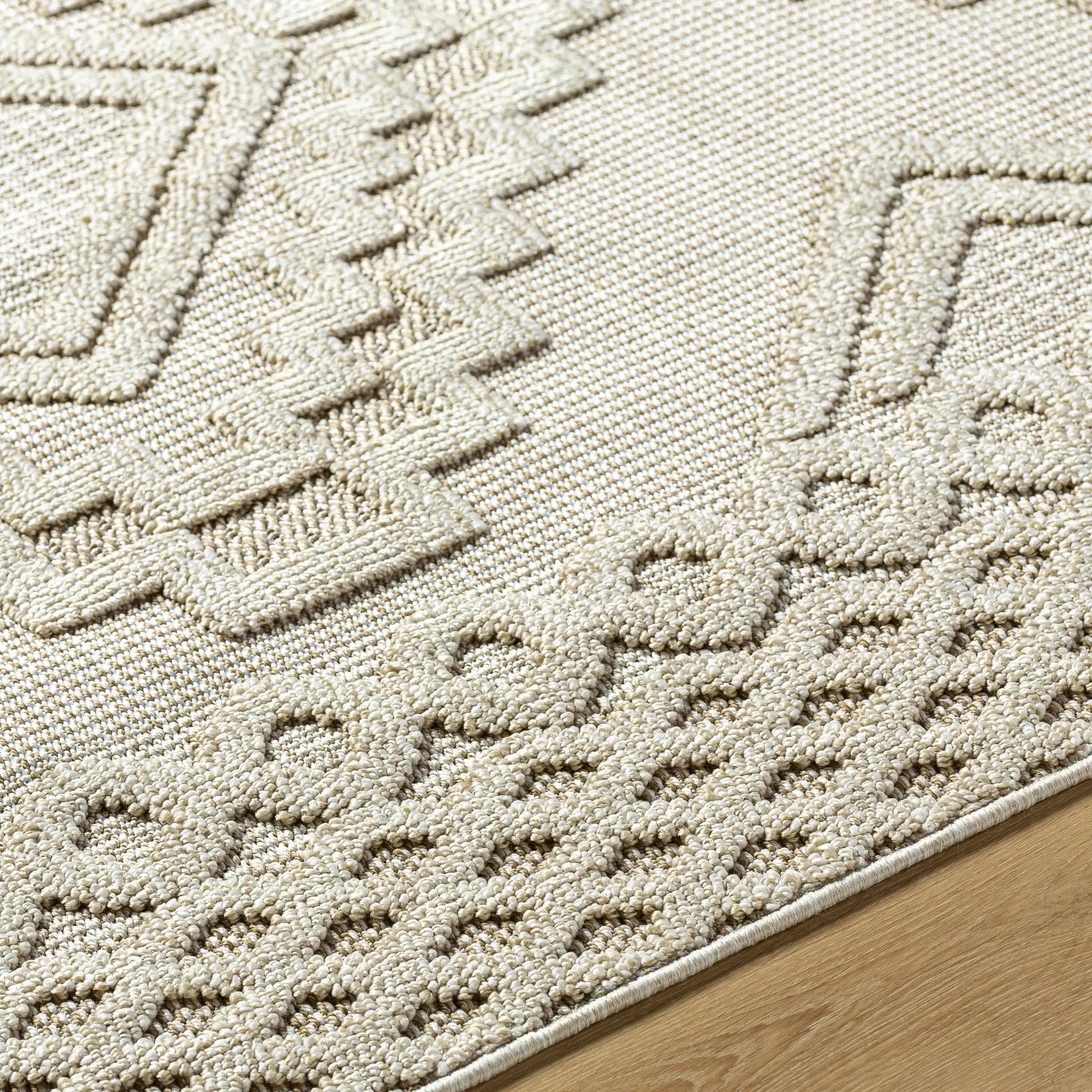 Arwid Bone Outdoor Area Rug - Clearance by Boutique Rugs