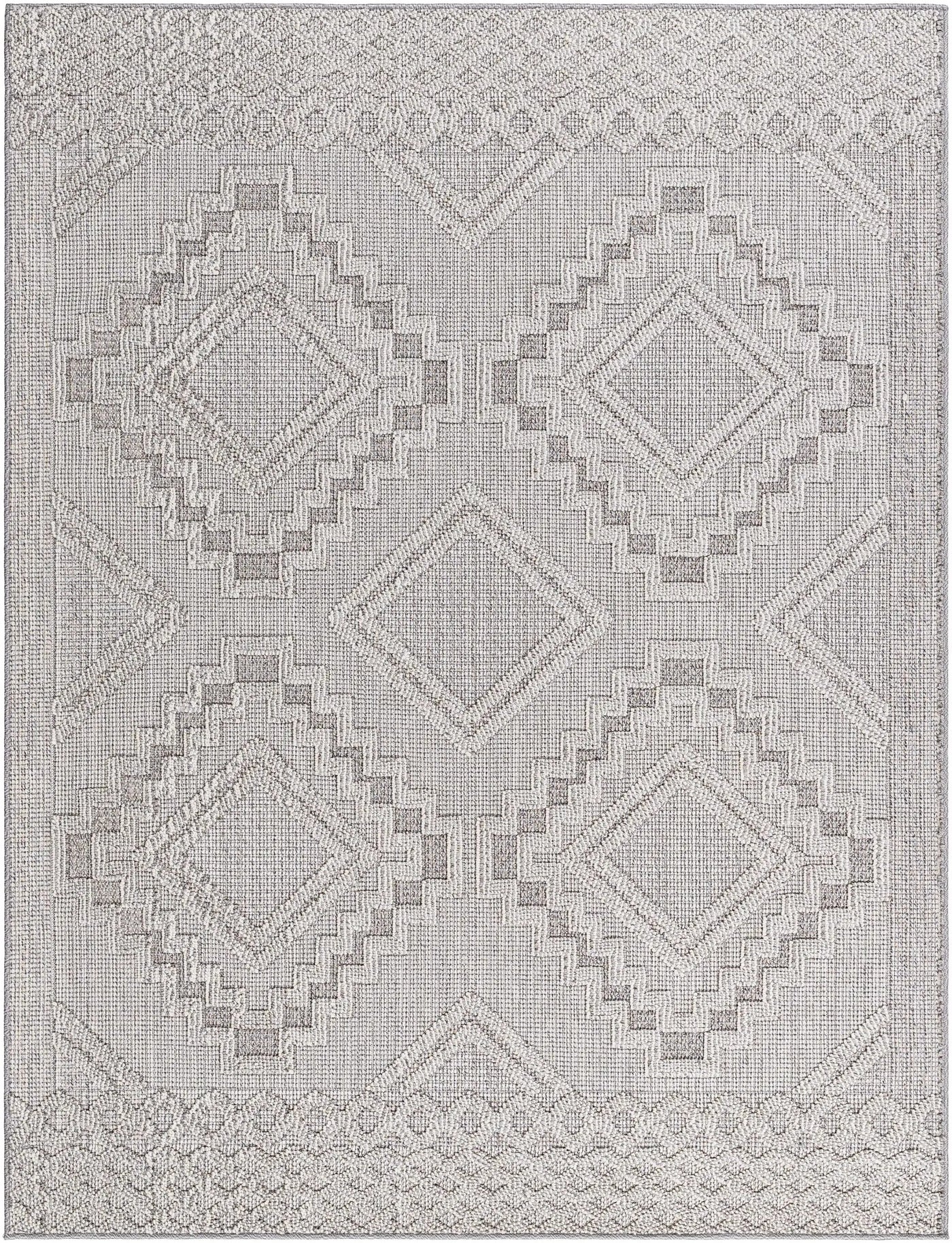 Arwid Light Gray Outdoor Area Rug - Clearance by Boutique Rugs