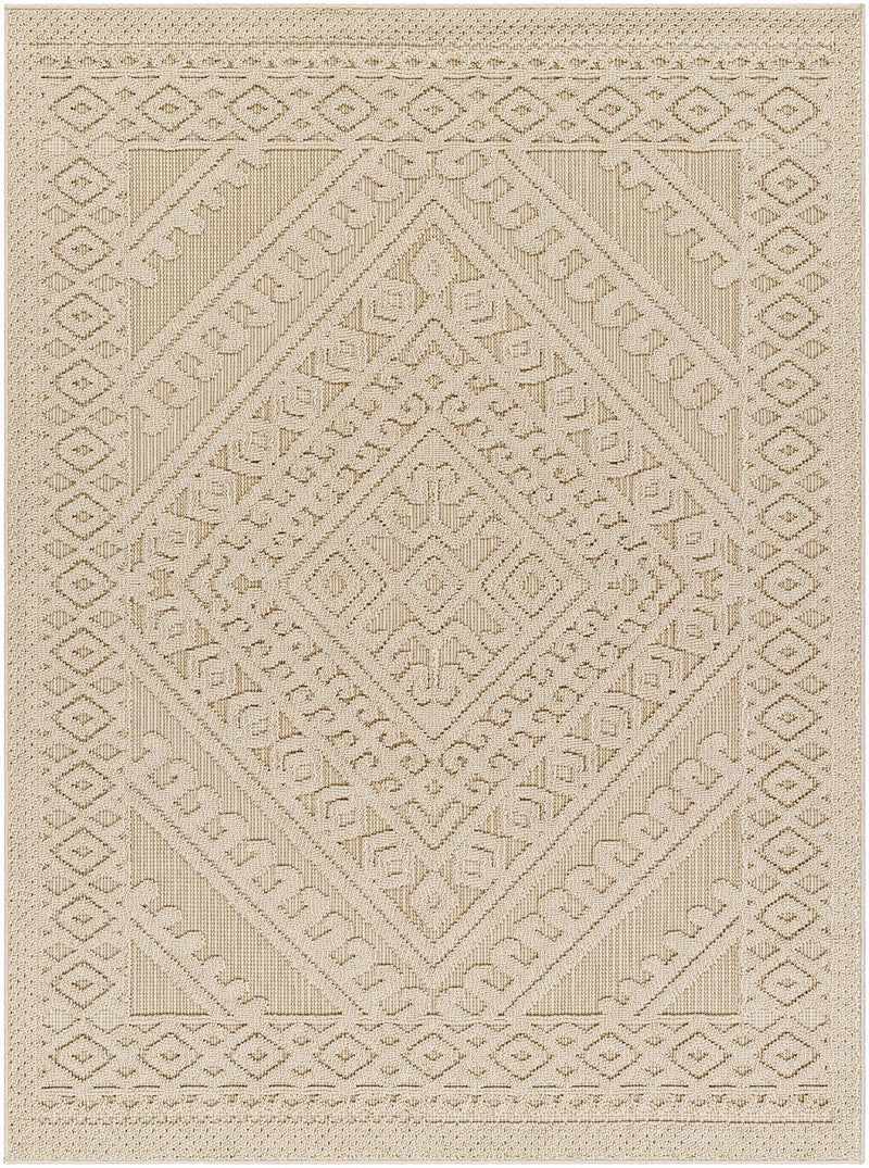 Hibah Bone Outdoor Area Rug - Clearance by Boutique Rugs