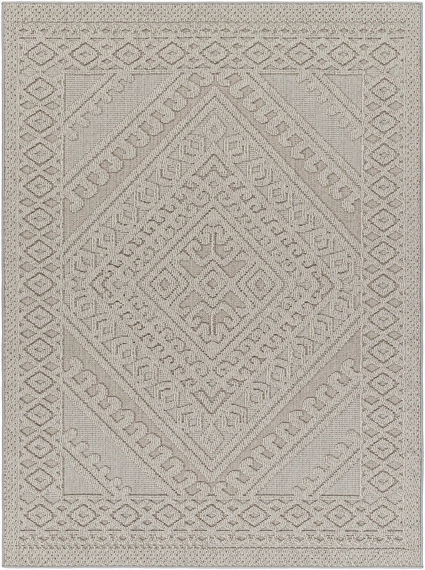 Hibah Natural Gray Outdoor Area Rug - Clearance by Boutique Rugs