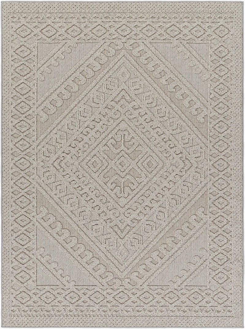 Hibah Natural Gray Outdoor Area Rug - Clearance by Boutique Rugs