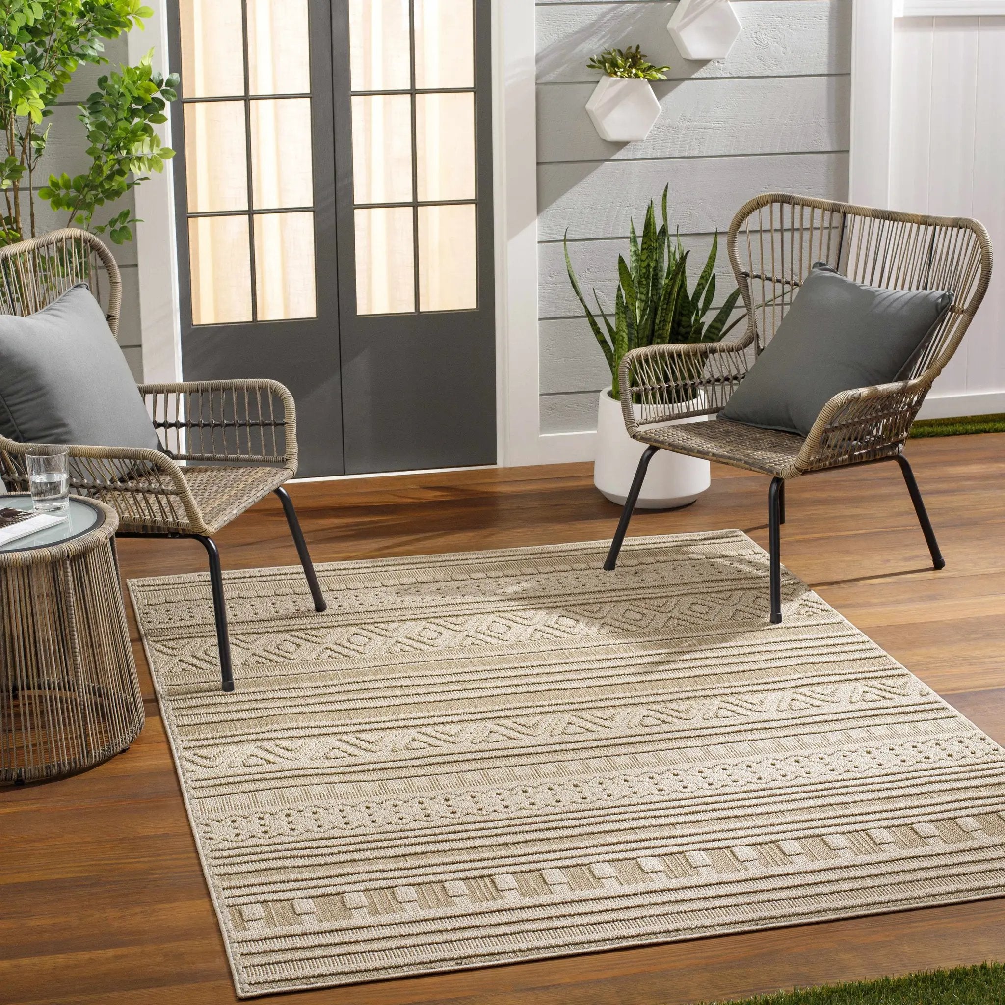 Kojo Lambswool Outdoor Area Rug - Clearance by Boutique Rugs