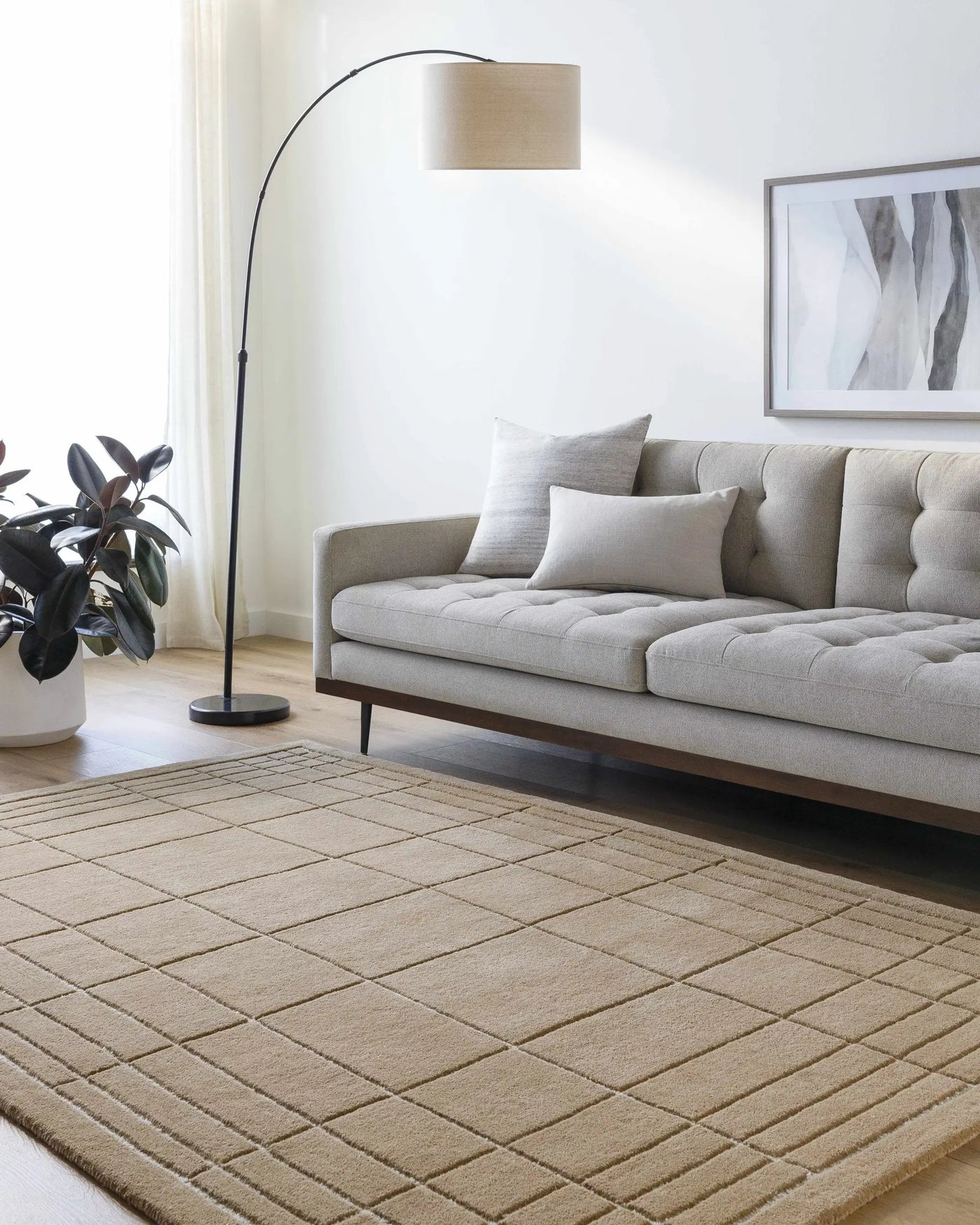 Sedna Brown Wool Area Rug by Boutique Rugs