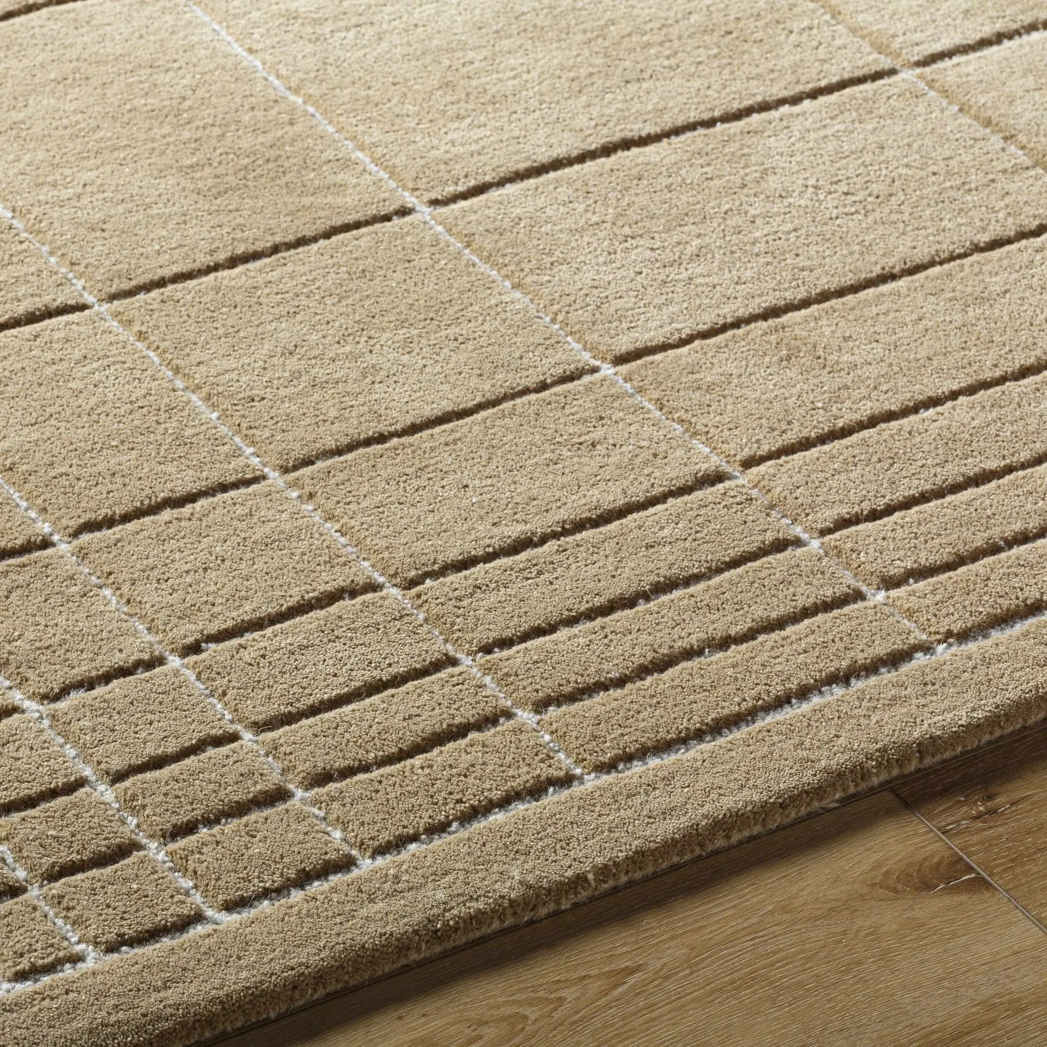 Sedna Brown Wool Area Rug by Boutique Rugs