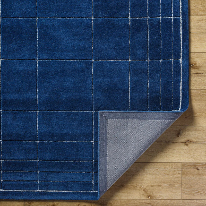 Sedna Navy Wool Area Rug by Boutique Rugs