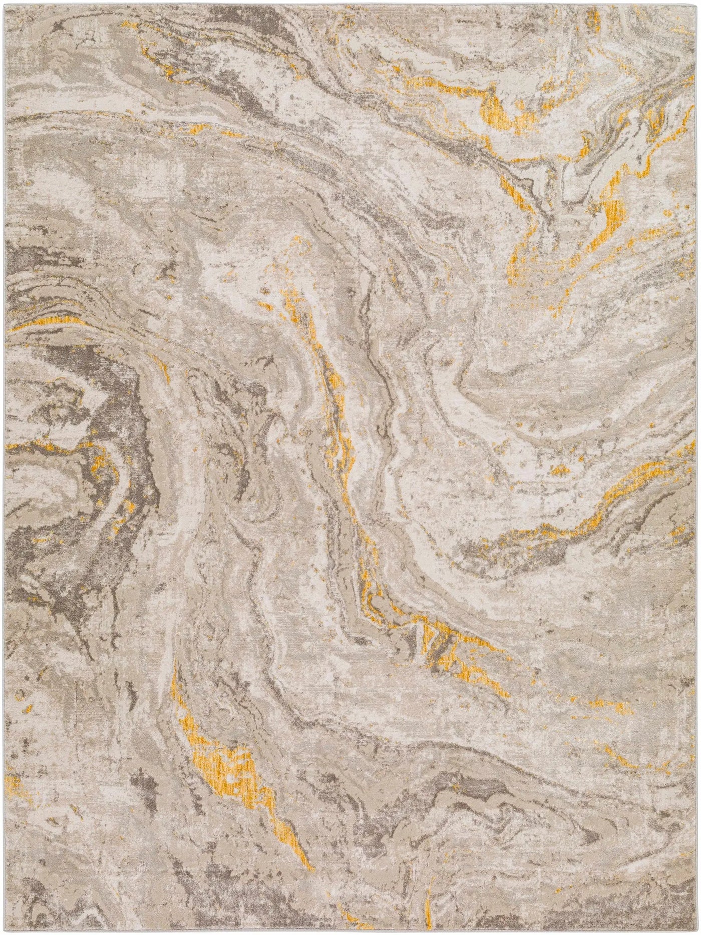 Akins Beige Marble Rug - Clearance by Boutique Rugs