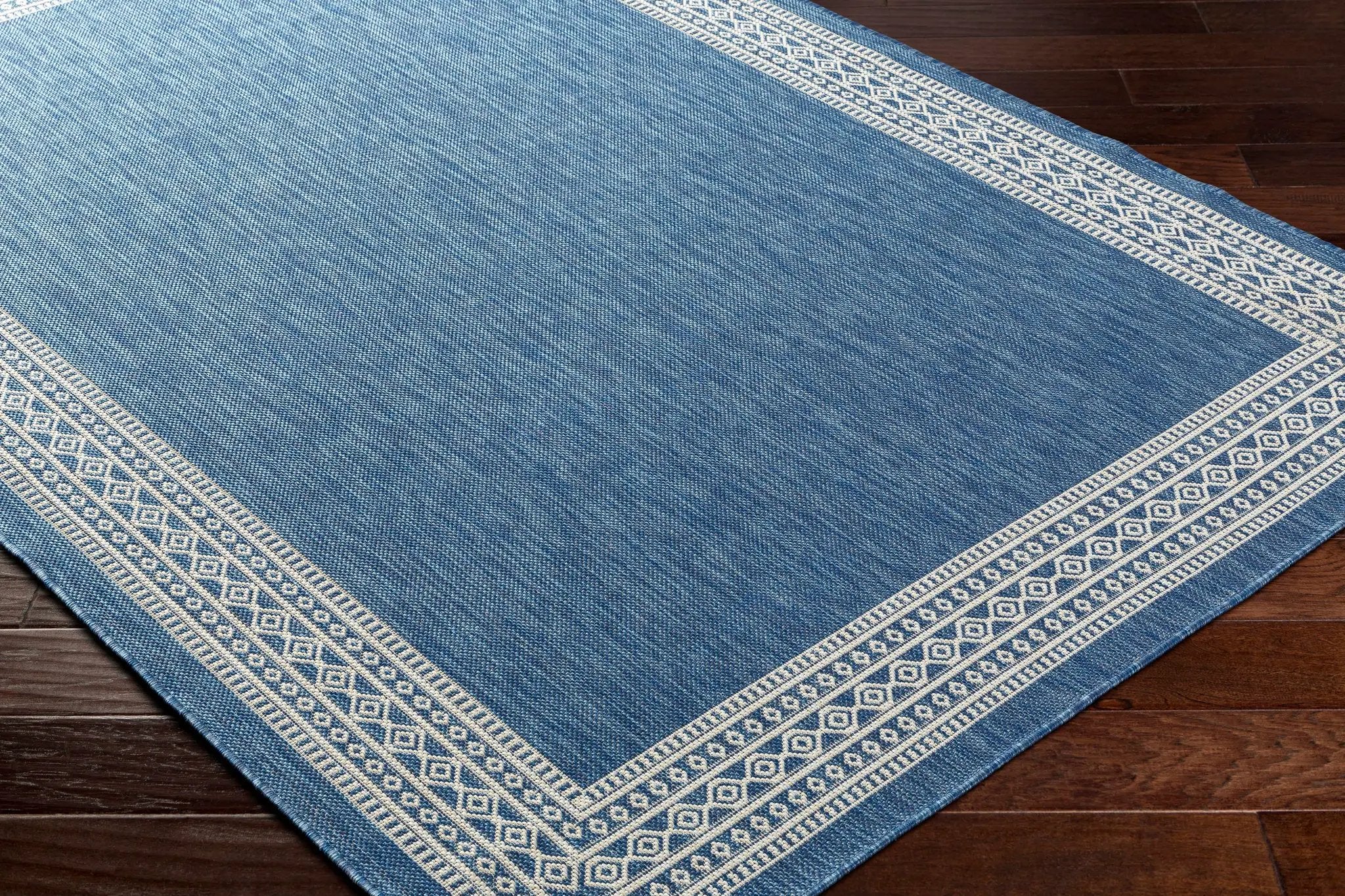 Aleli Blue Outdoor Area Rug - Clearance by Boutique Rugs