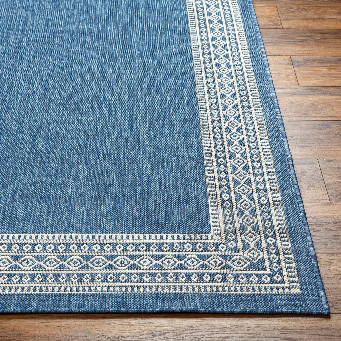 Aleli Blue Outdoor Area Rug - Clearance by Boutique Rugs