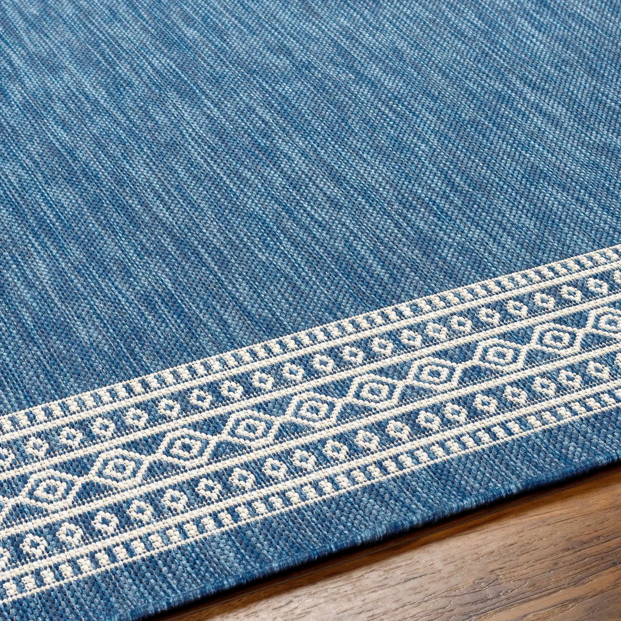 Aleli Blue Outdoor Area Rug - Clearance by Boutique Rugs