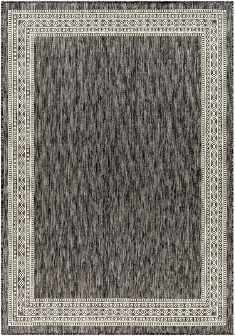 Aleli Black & White Outdoor Area Rug - Clearance by Boutique Rugs