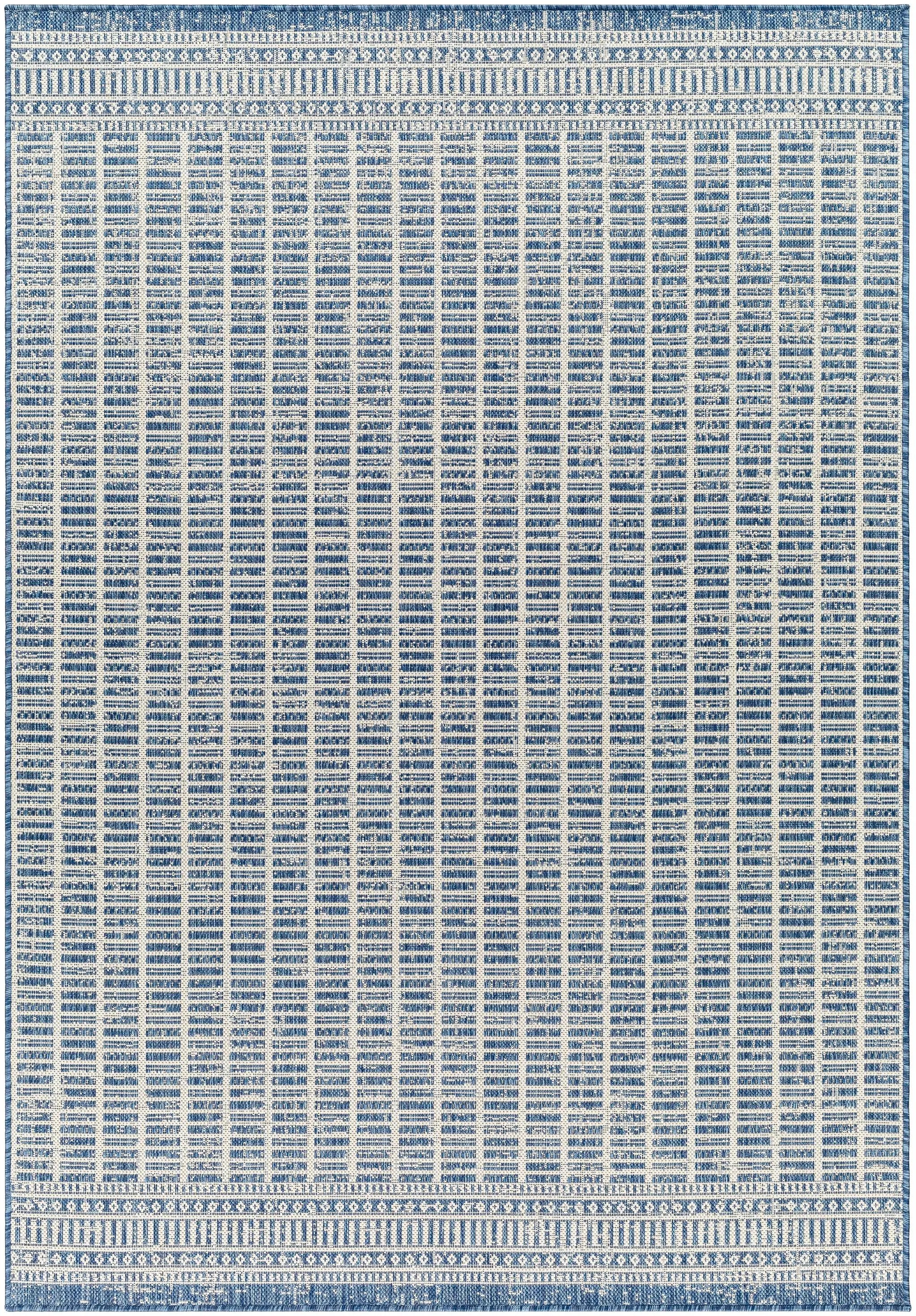 Amena Blue Outdoor Area Rug - Clearance by Boutique Rugs