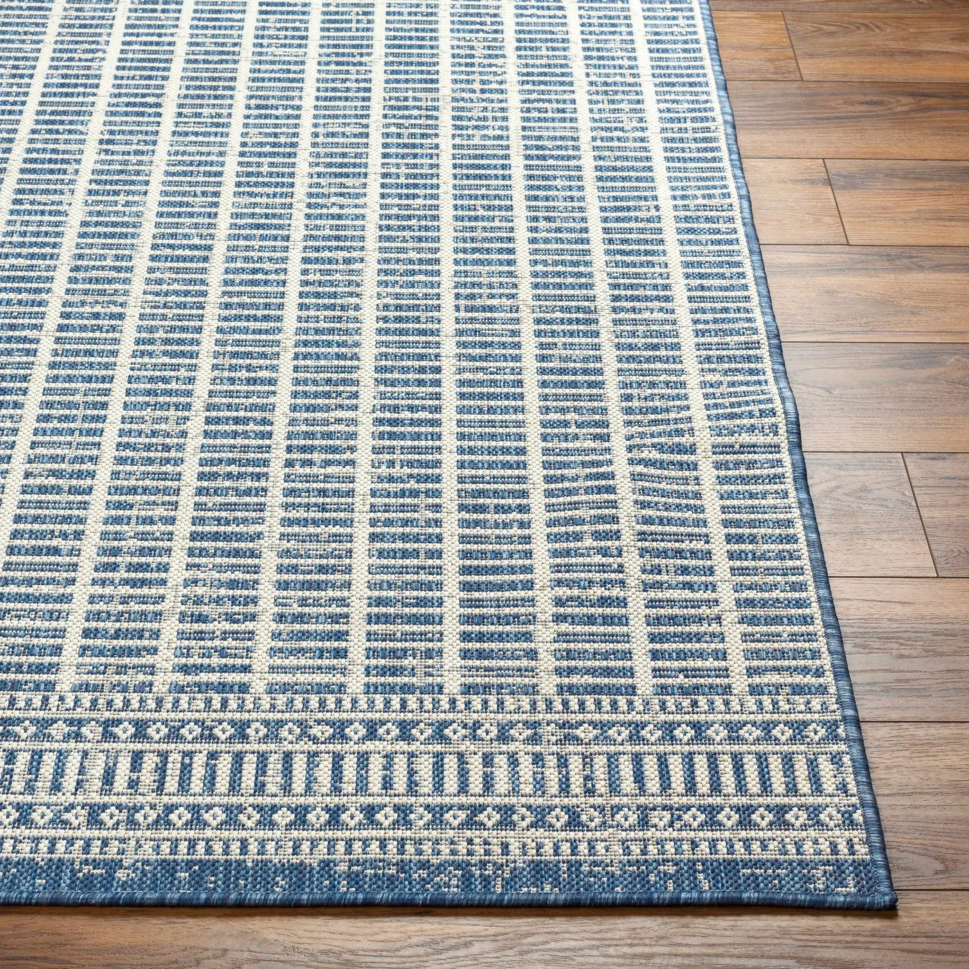 Amena Blue Outdoor Area Rug - Clearance by Boutique Rugs