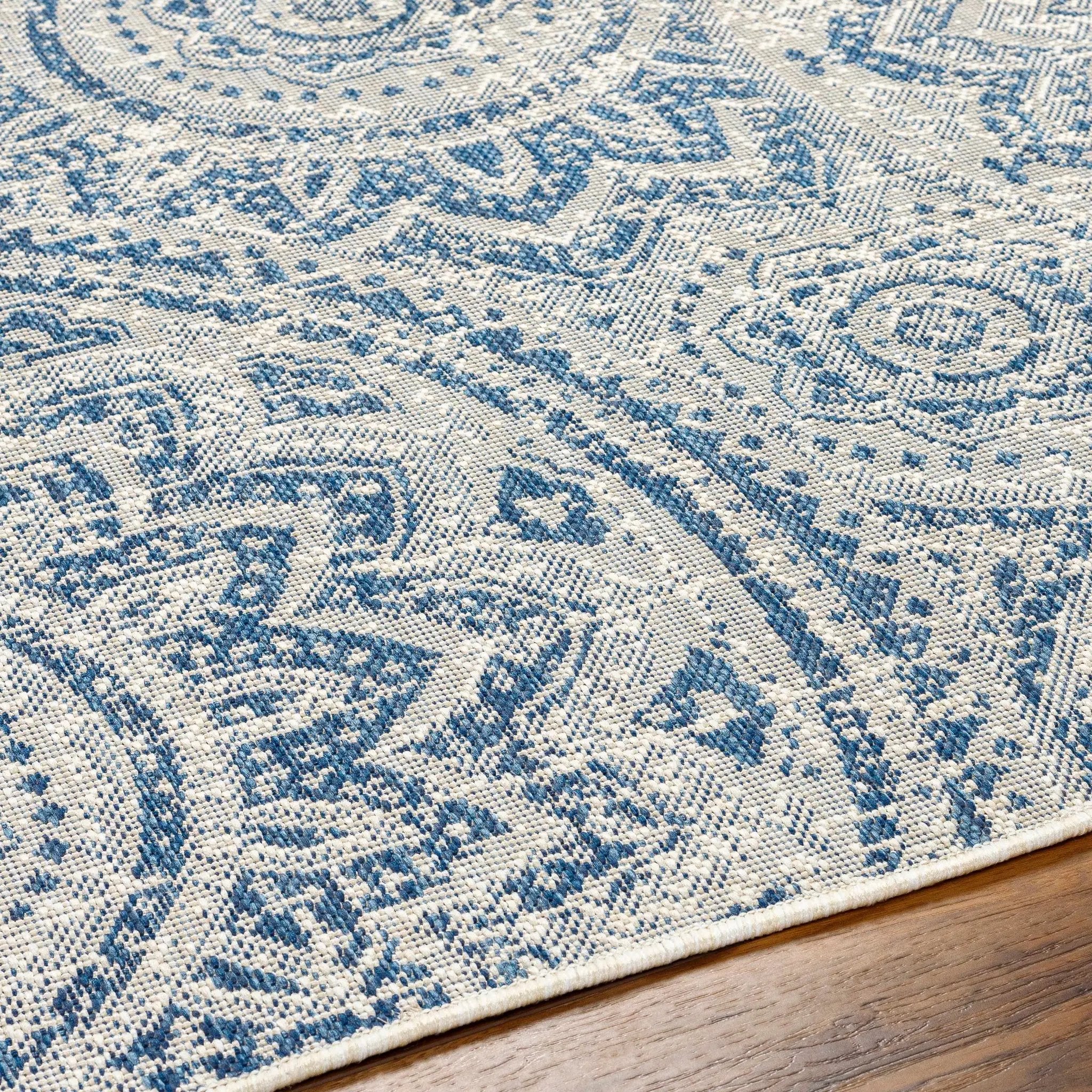 Ayala Blue Durable Outdoor Rug by Boutique Rugs