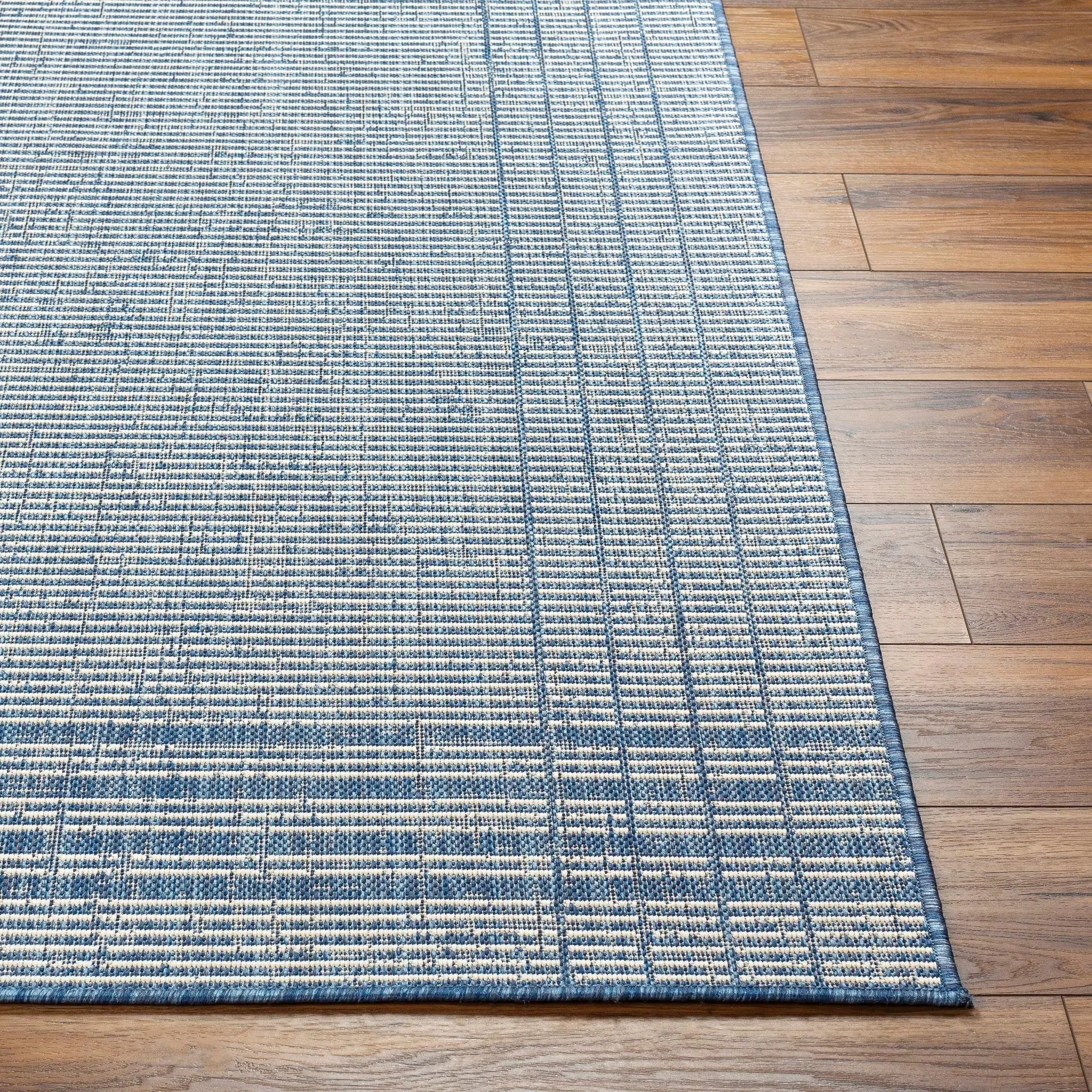 Eneco Blue Outdoor Area Rug - Clearance by Boutique Rugs