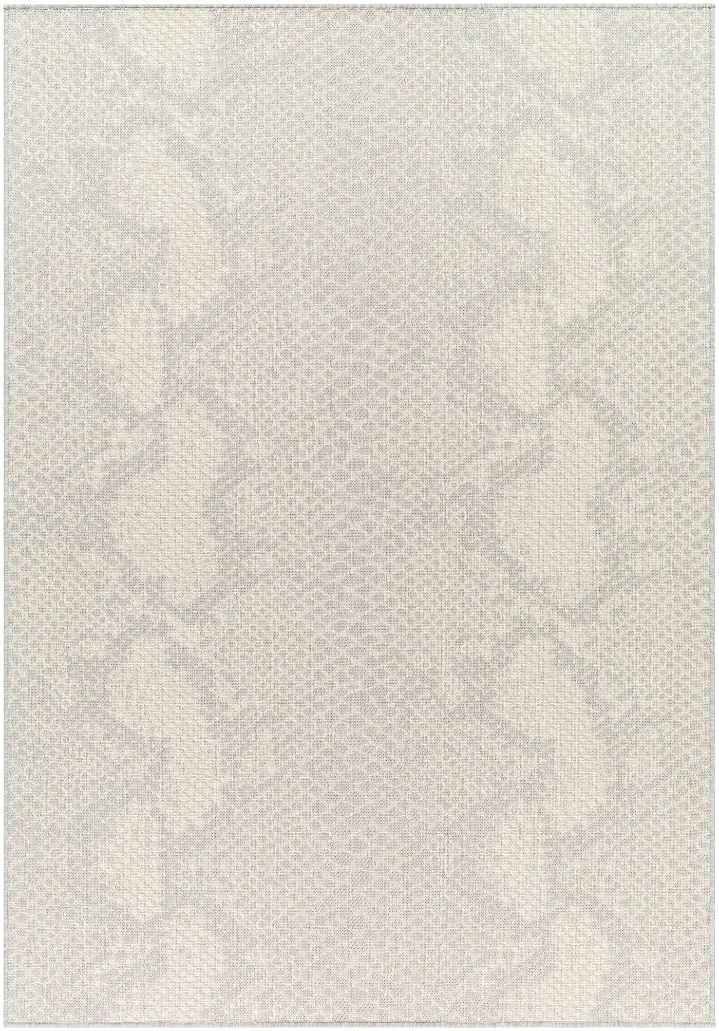 Estee Cream Snake-Patterned Outdoor Area Rug - Clearance by Boutique Rugs