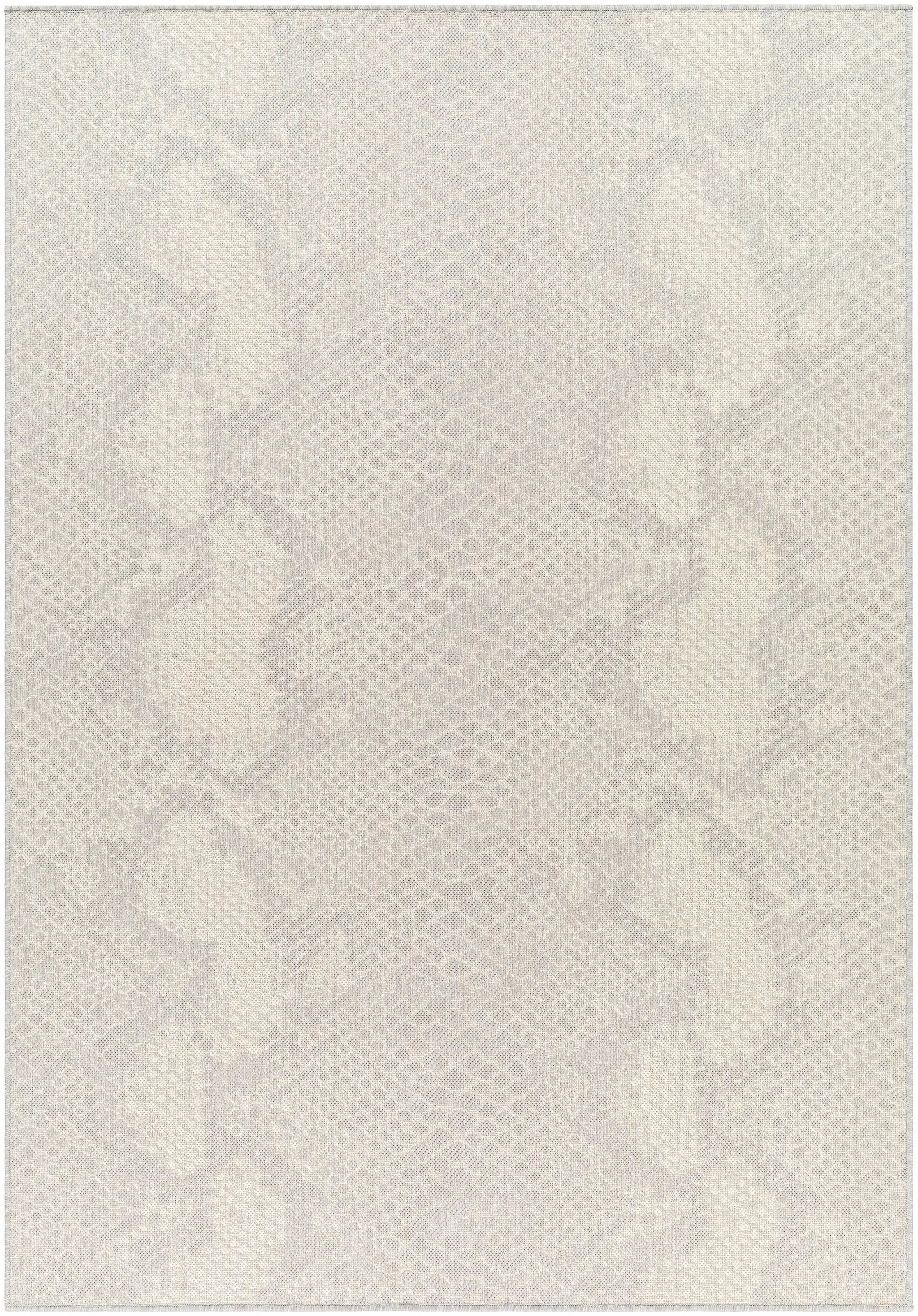 Estee Cream Snake-Patterned Outdoor Area Rug - Clearance by Boutique Rugs