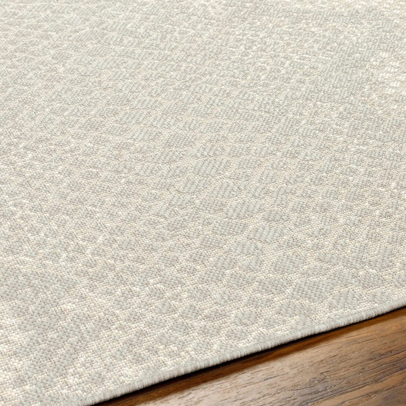 Estee Cream Snake-Patterned Outdoor Area Rug - Clearance by Boutique Rugs