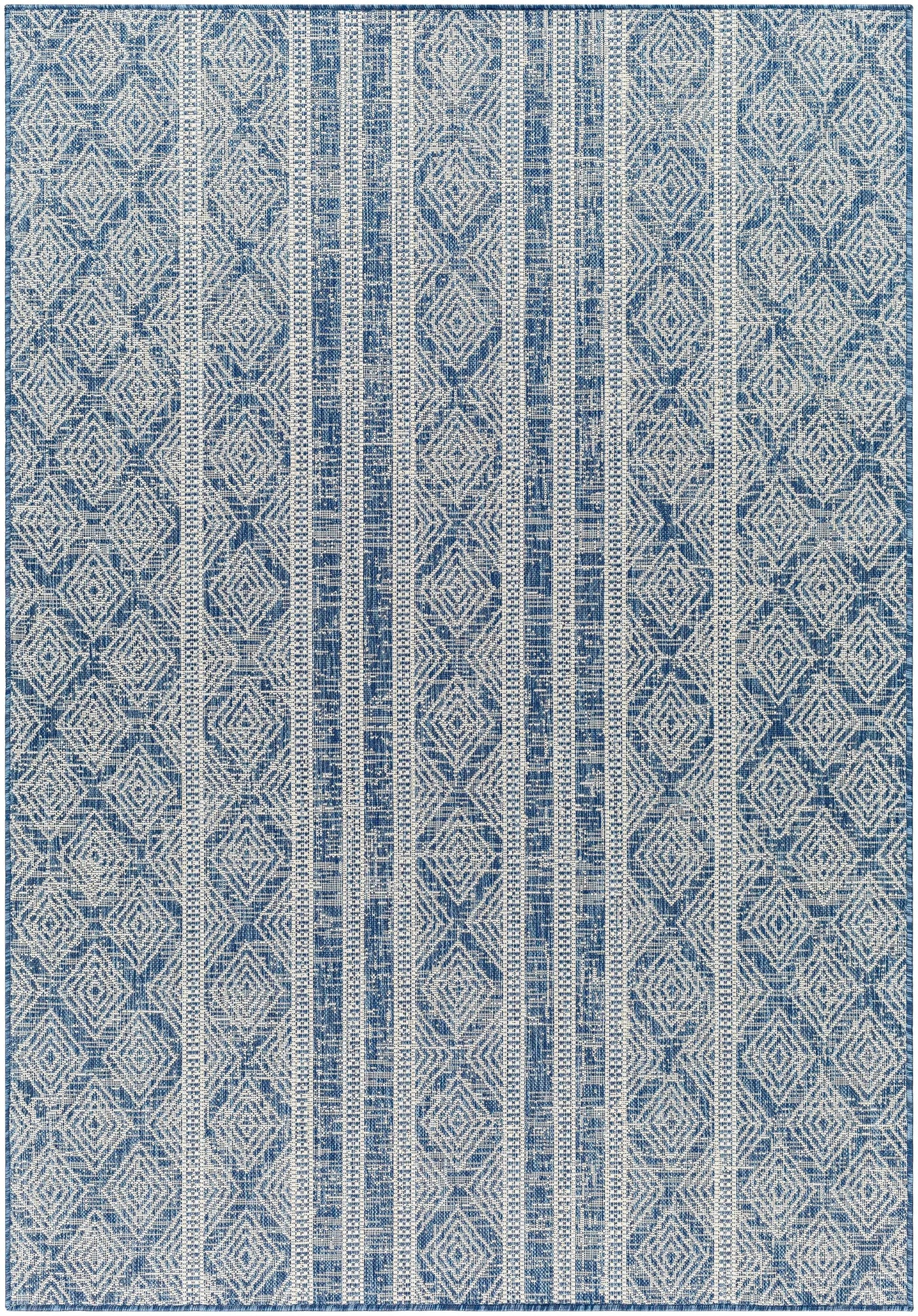 Gavin Blue Durable Outdoor Rug - Clearance by Boutique Rugs
