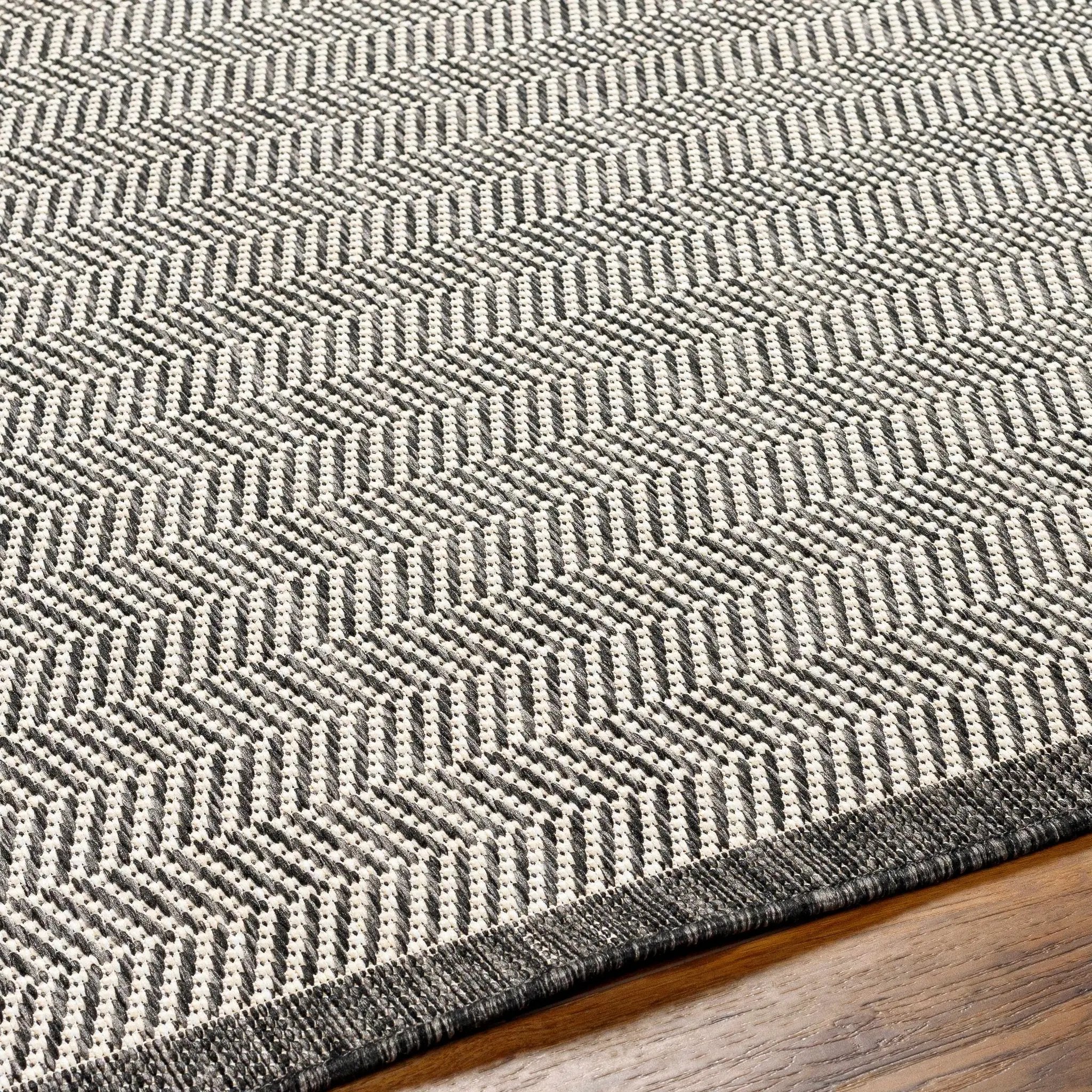 Genet Gray Outdoor Area Rug - Clearance by Boutique Rugs