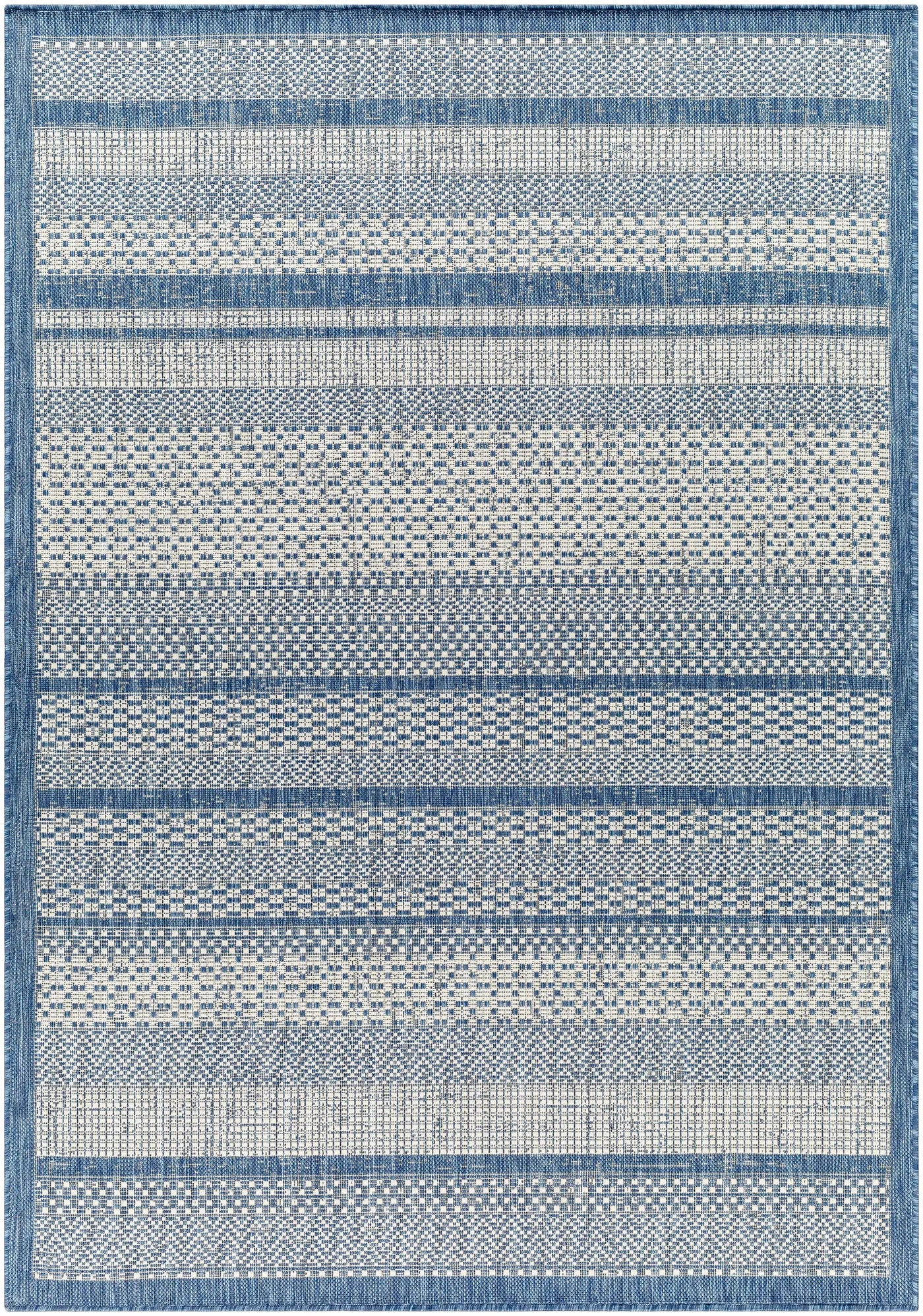 Hessa Blue Outdoor Area Rug - Clearance by Boutique Rugs
