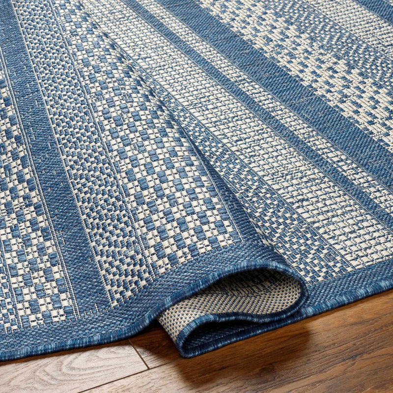 Hessa Blue Outdoor Area Rug - Clearance by Boutique Rugs