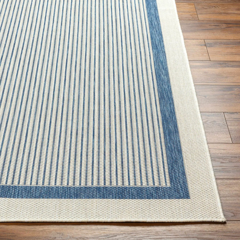 Hevel Blue Outdoor Area Rug - Clearance by Boutique Rugs