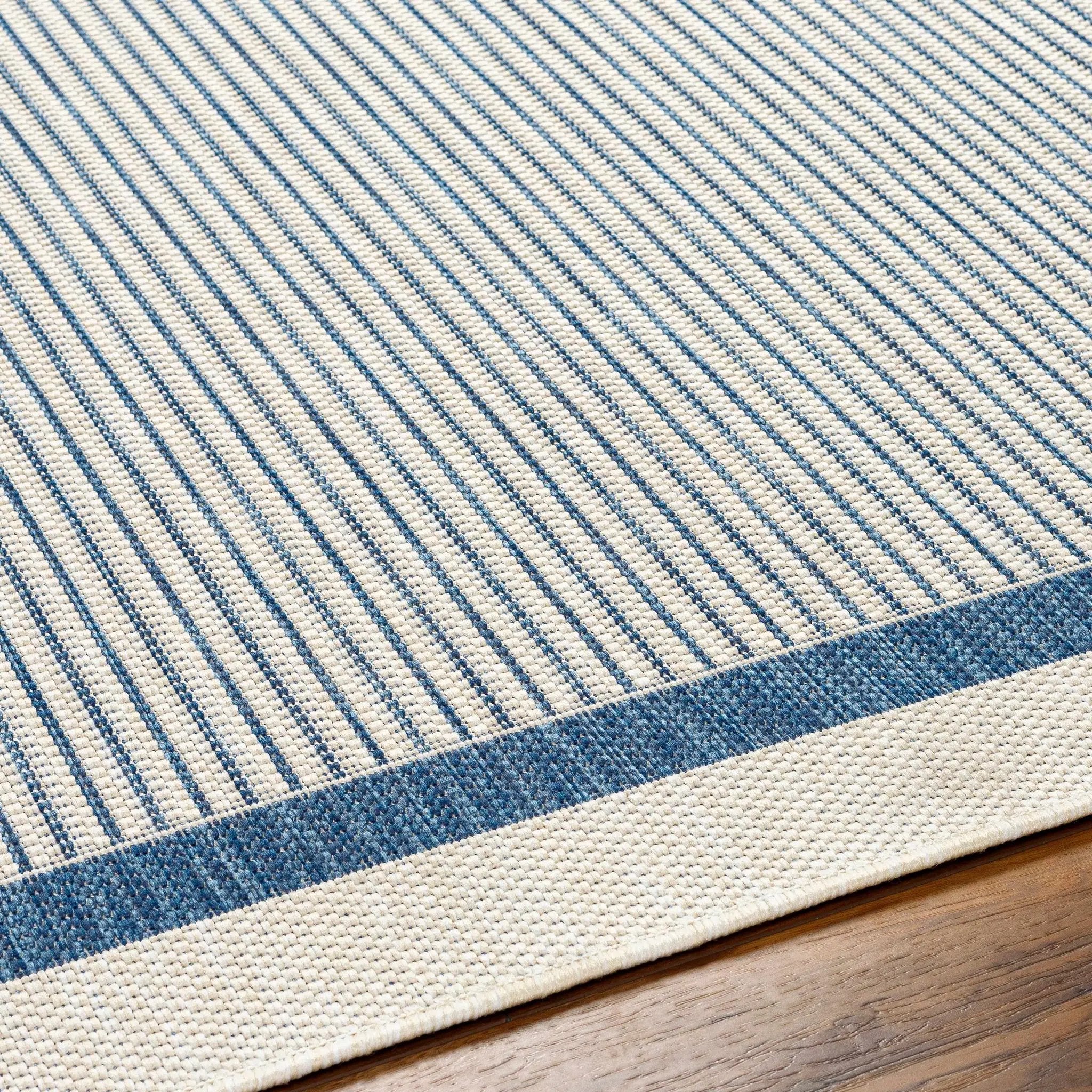 Hevel Blue Outdoor Area Rug - Clearance by Boutique Rugs