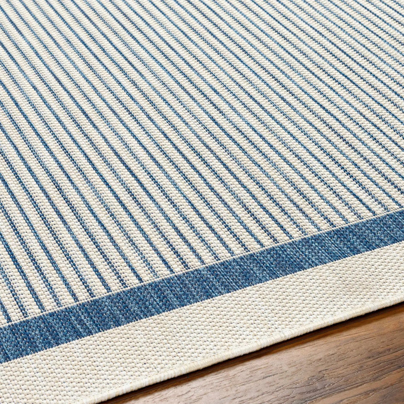 Hevel Blue Outdoor Area Rug - Clearance by Boutique Rugs