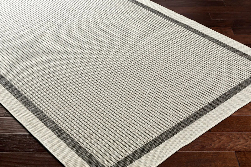 Hevel Black & White Outdoor Area Rug - Clearance by Boutique Rugs