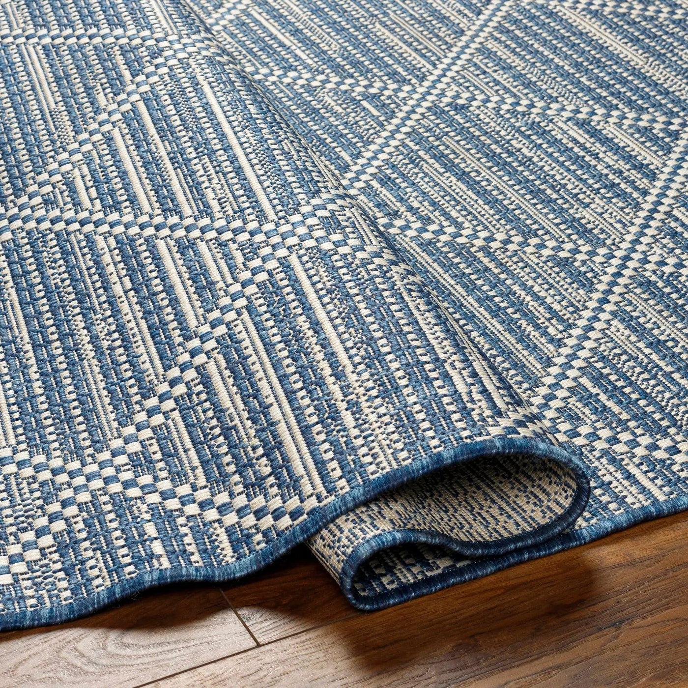 Ivora Blue Outdoor Area Rug - Clearance by Boutique Rugs