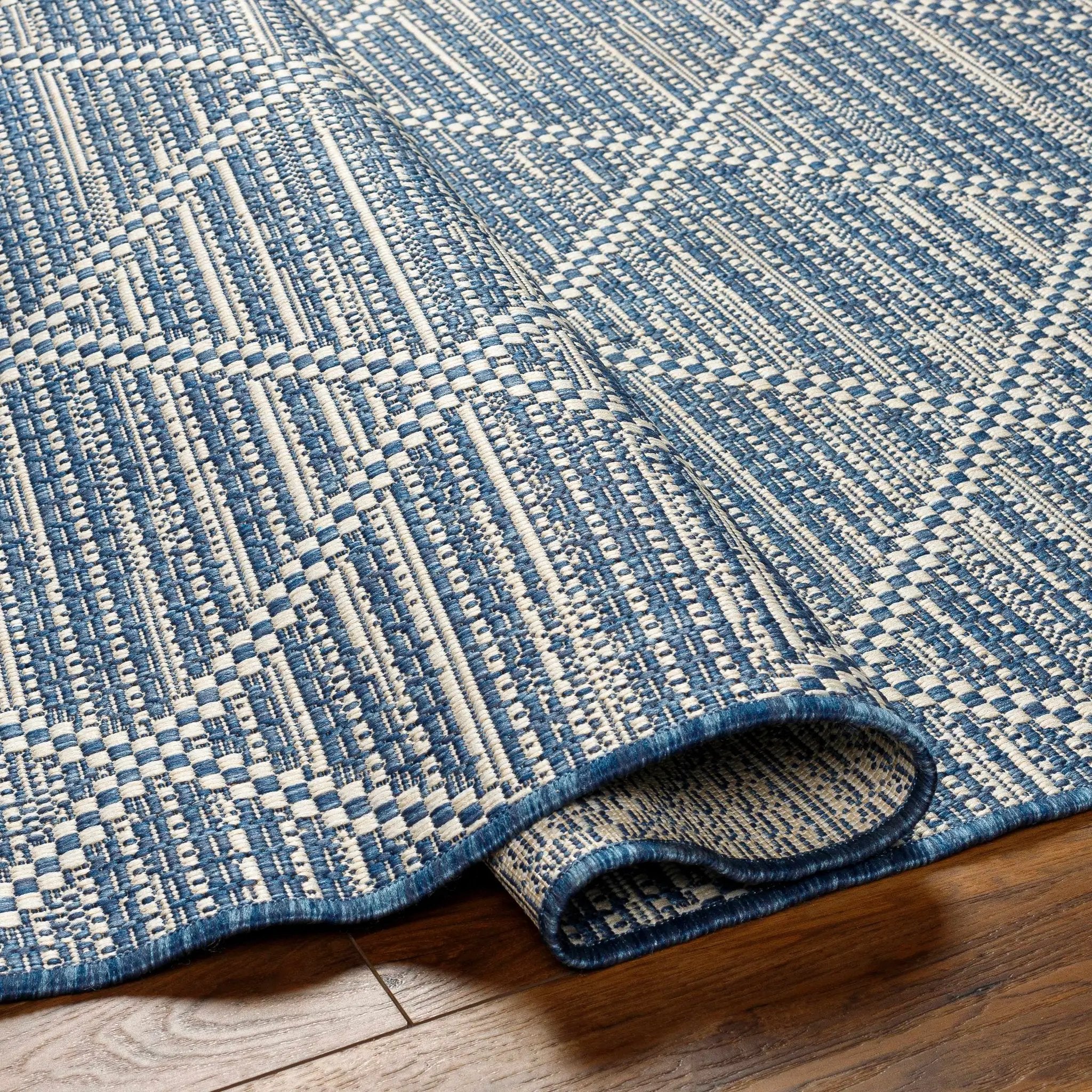 Ivora Blue Outdoor Area Rug - Clearance by Boutique Rugs