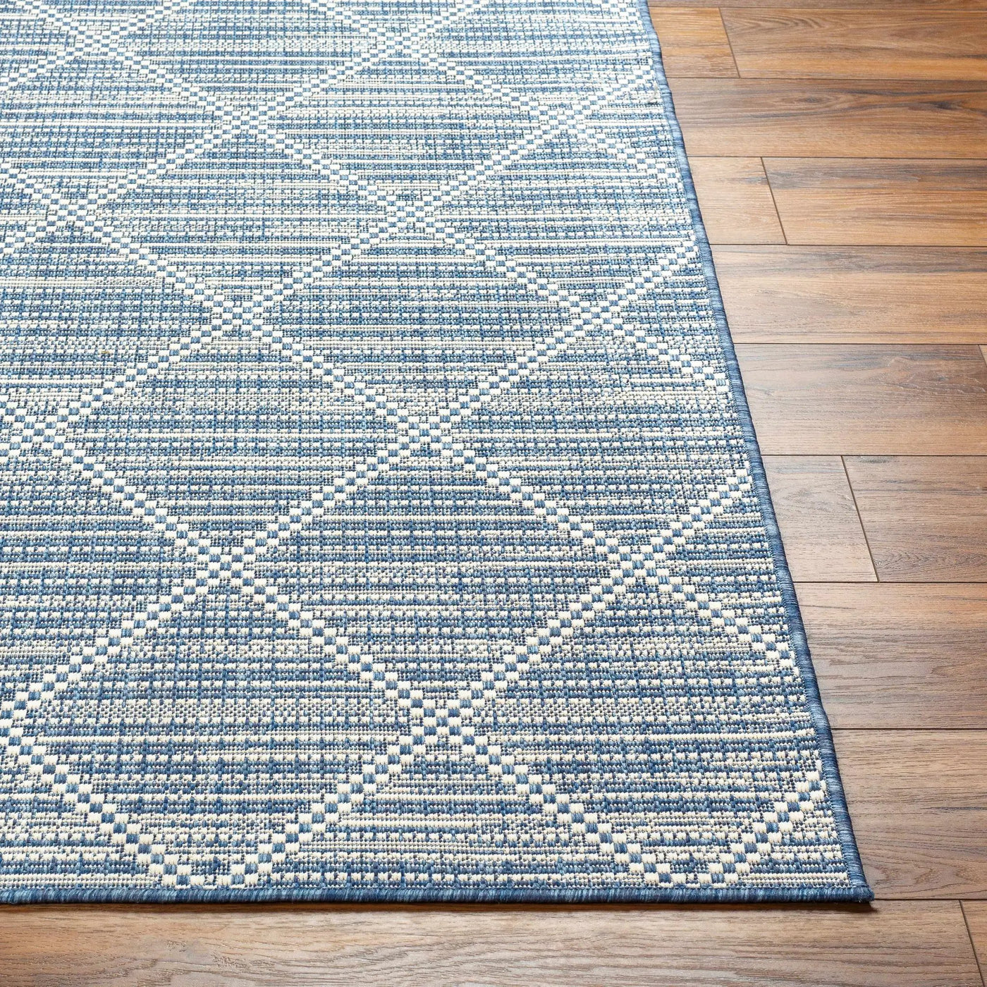 Ivora Blue Outdoor Area Rug - Clearance by Boutique Rugs