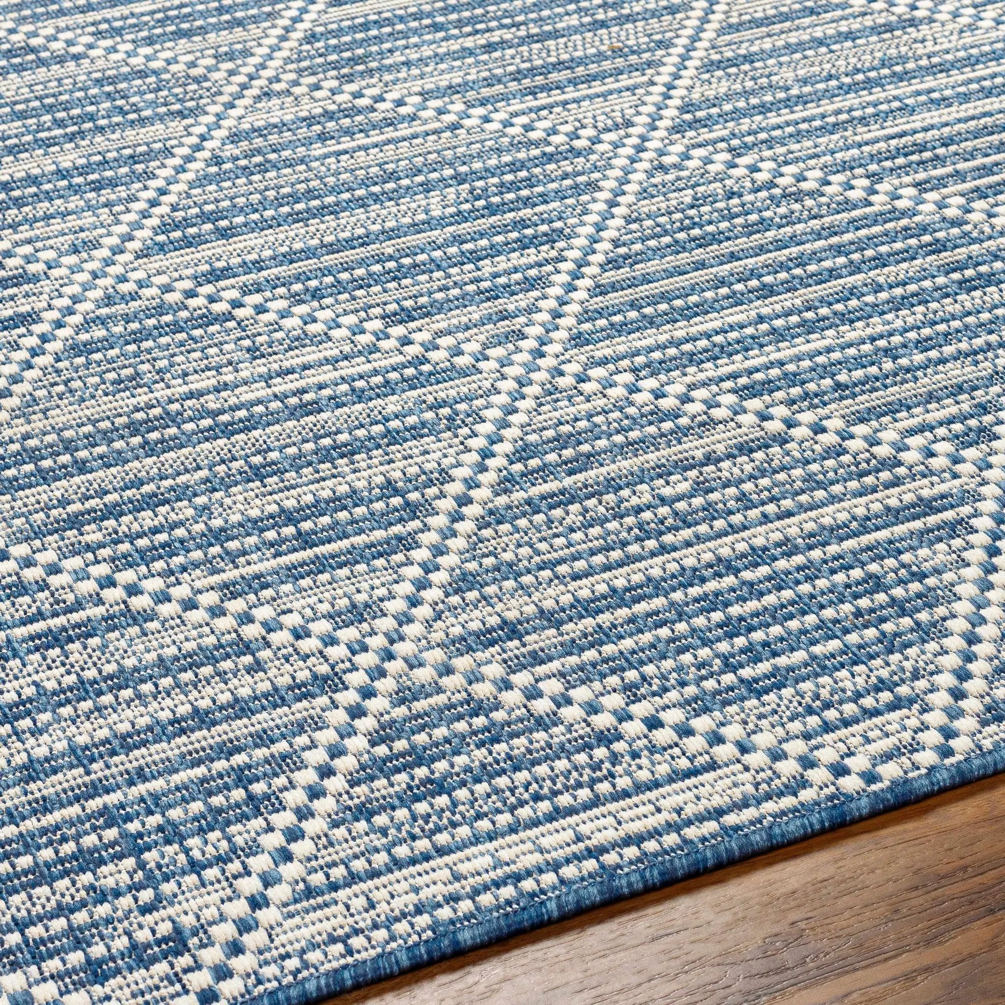 Ivora Blue Outdoor Area Rug - Clearance by Boutique Rugs