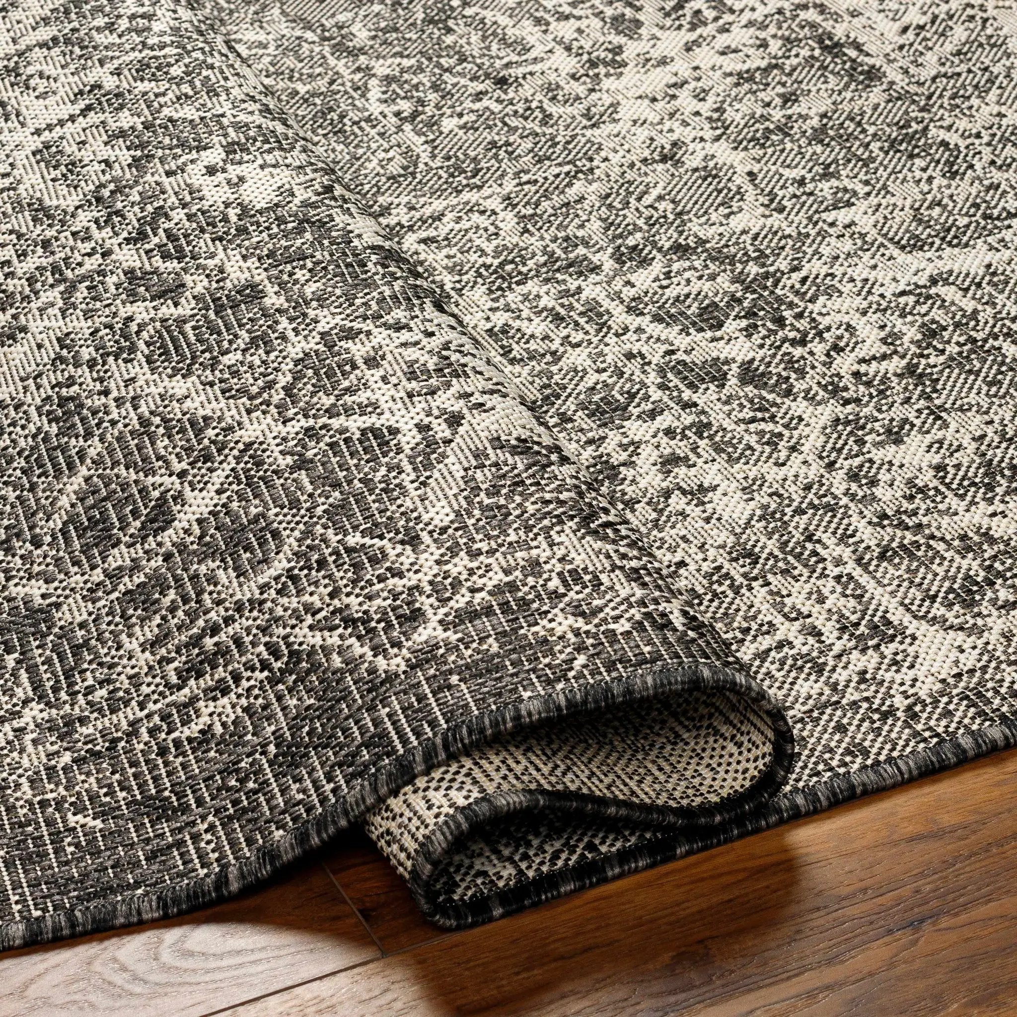 Katz Gray Outdoor Area Rug - Clearance by Boutique Rugs