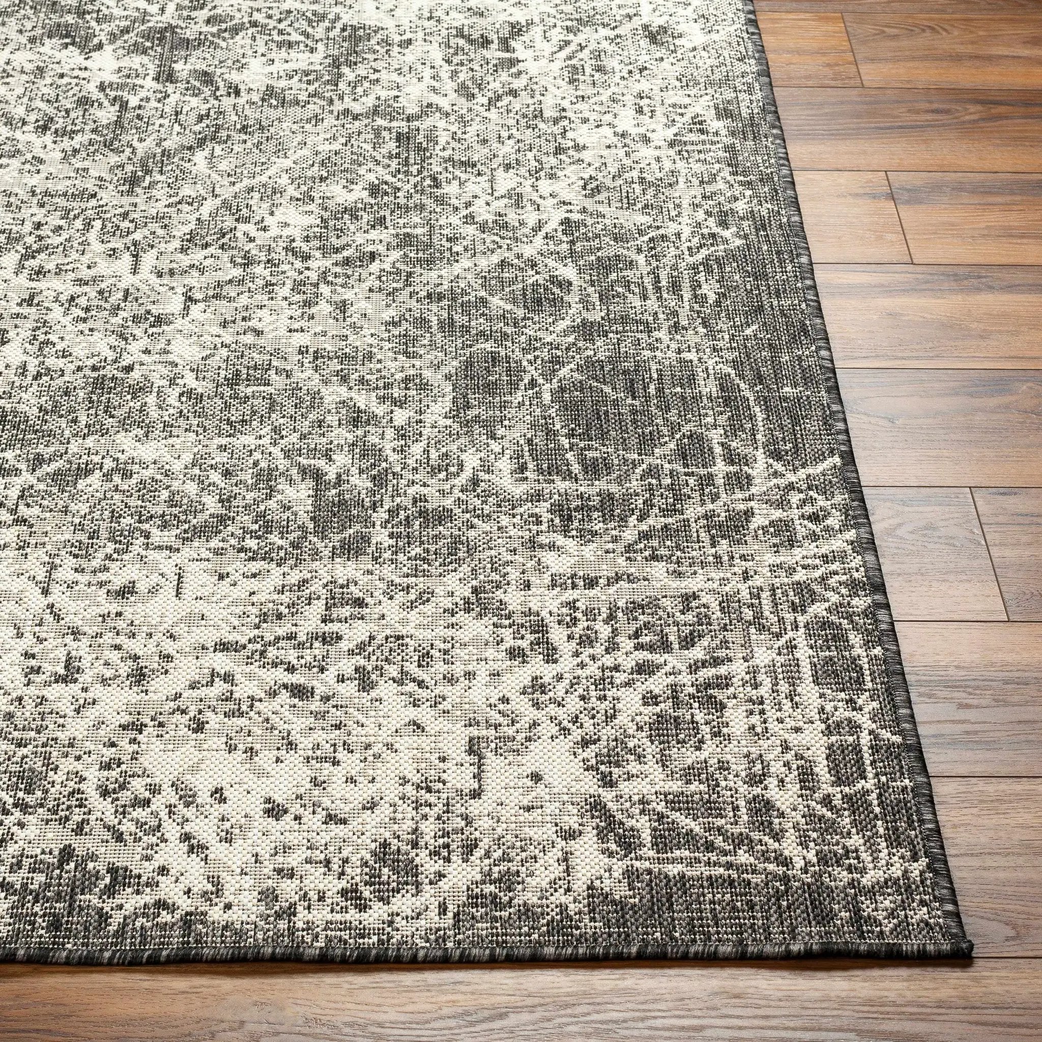 Katz Gray Outdoor Area Rug - Clearance by Boutique Rugs
