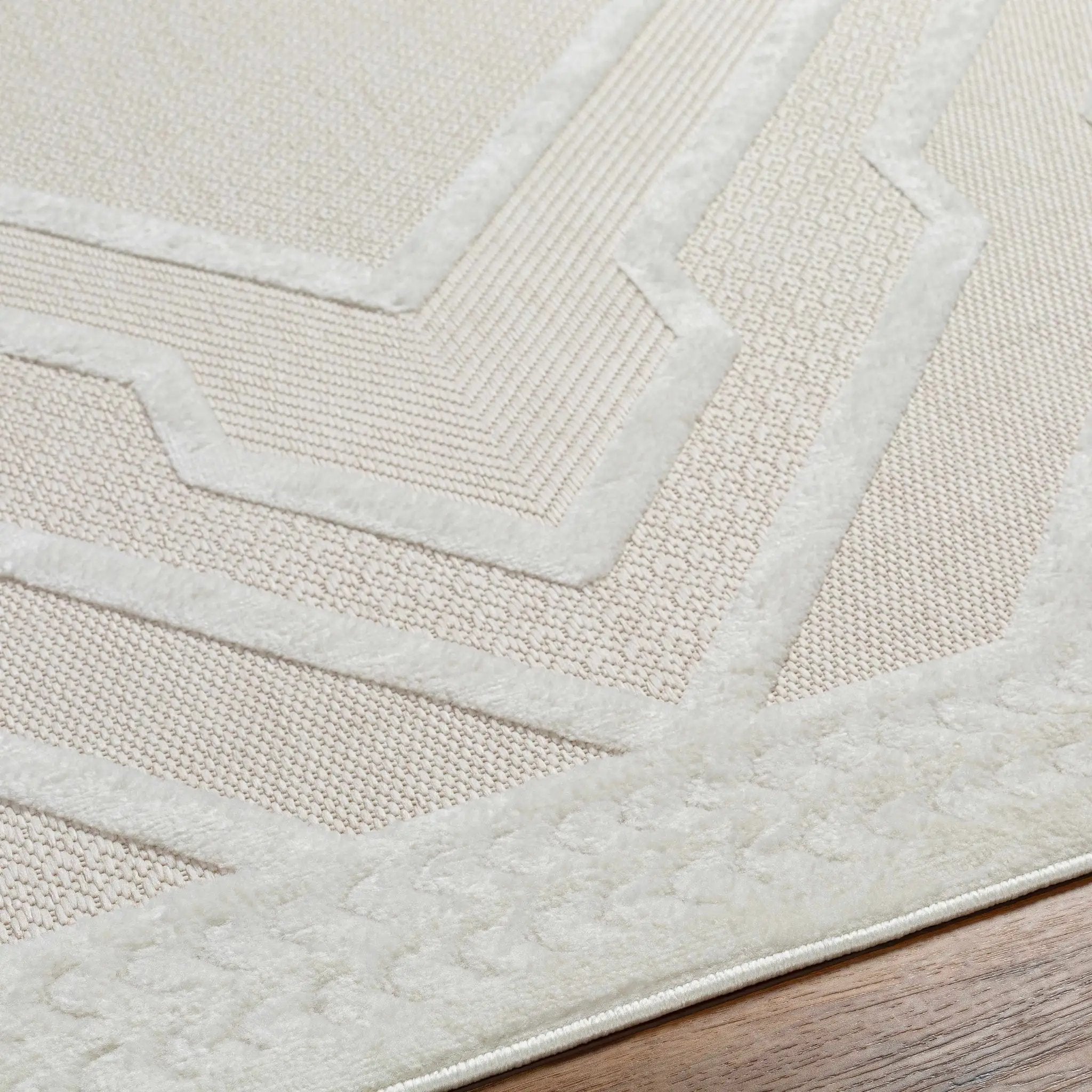 Anja Cream Outdoor Rug - Clearance by Boutique Rugs