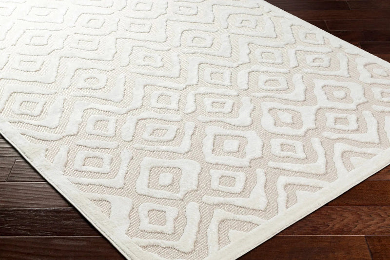 Burl Cream Outdoor Rug - Clearance by Boutique Rugs