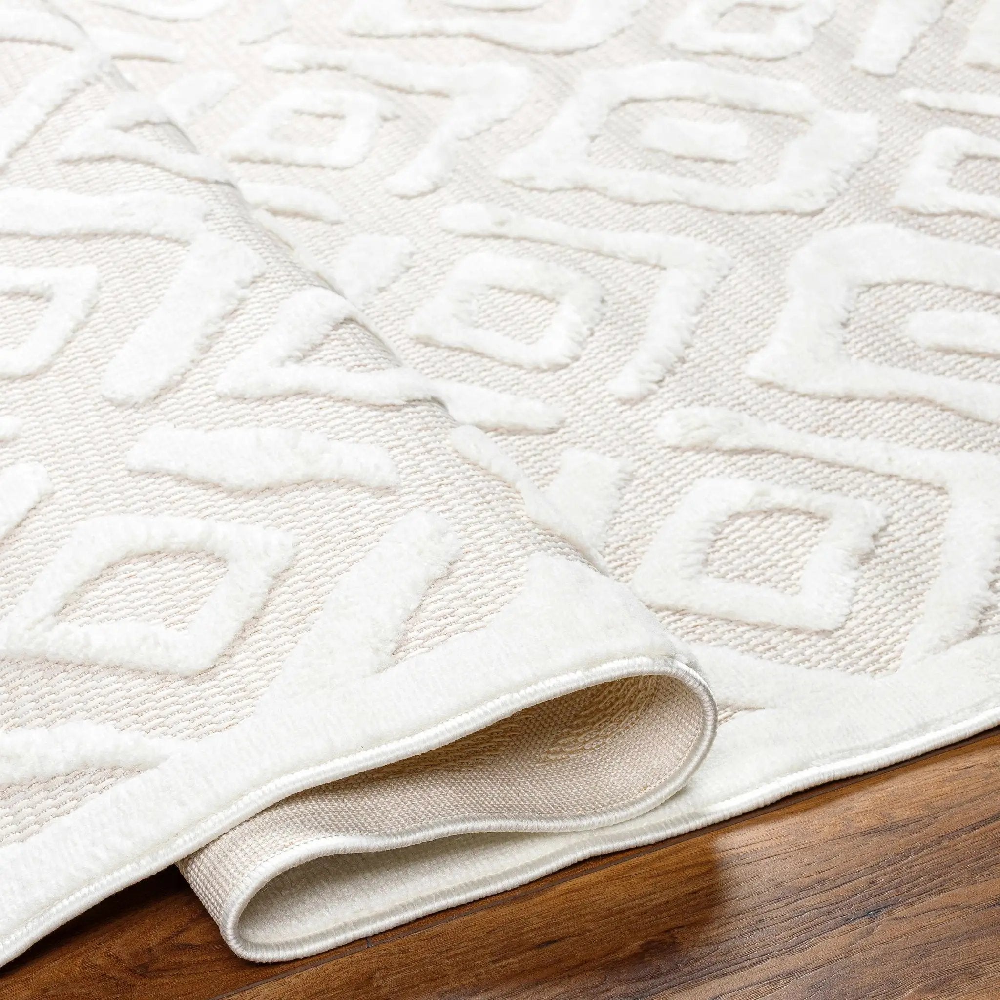 Burl Cream Outdoor Rug - Clearance by Boutique Rugs