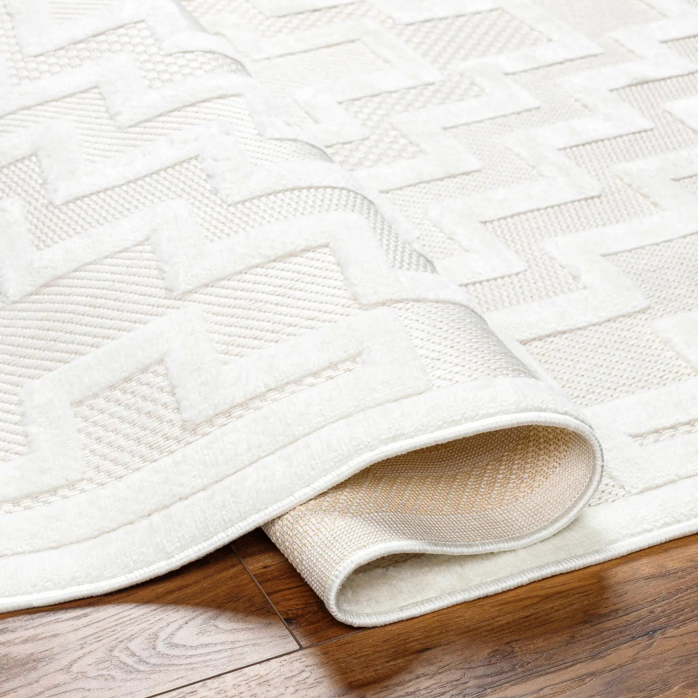 Diza Cream Outdoor Rug - Clearance by Boutique Rugs