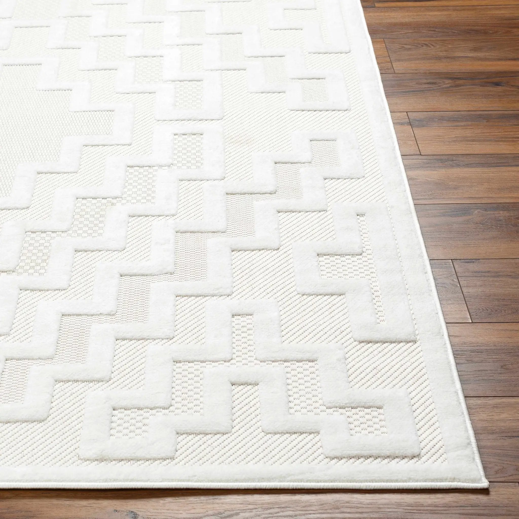 Diza Cream Outdoor Rug - Clearance by Boutique Rugs