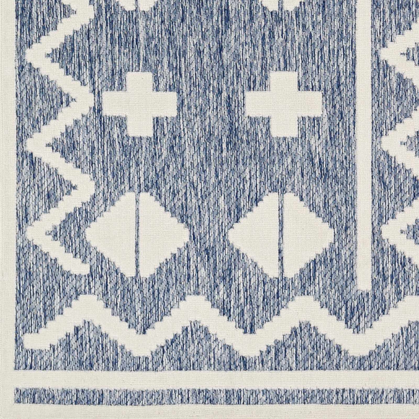 Elio Blue Outdoor Rug - Clearance by Boutique Rugs