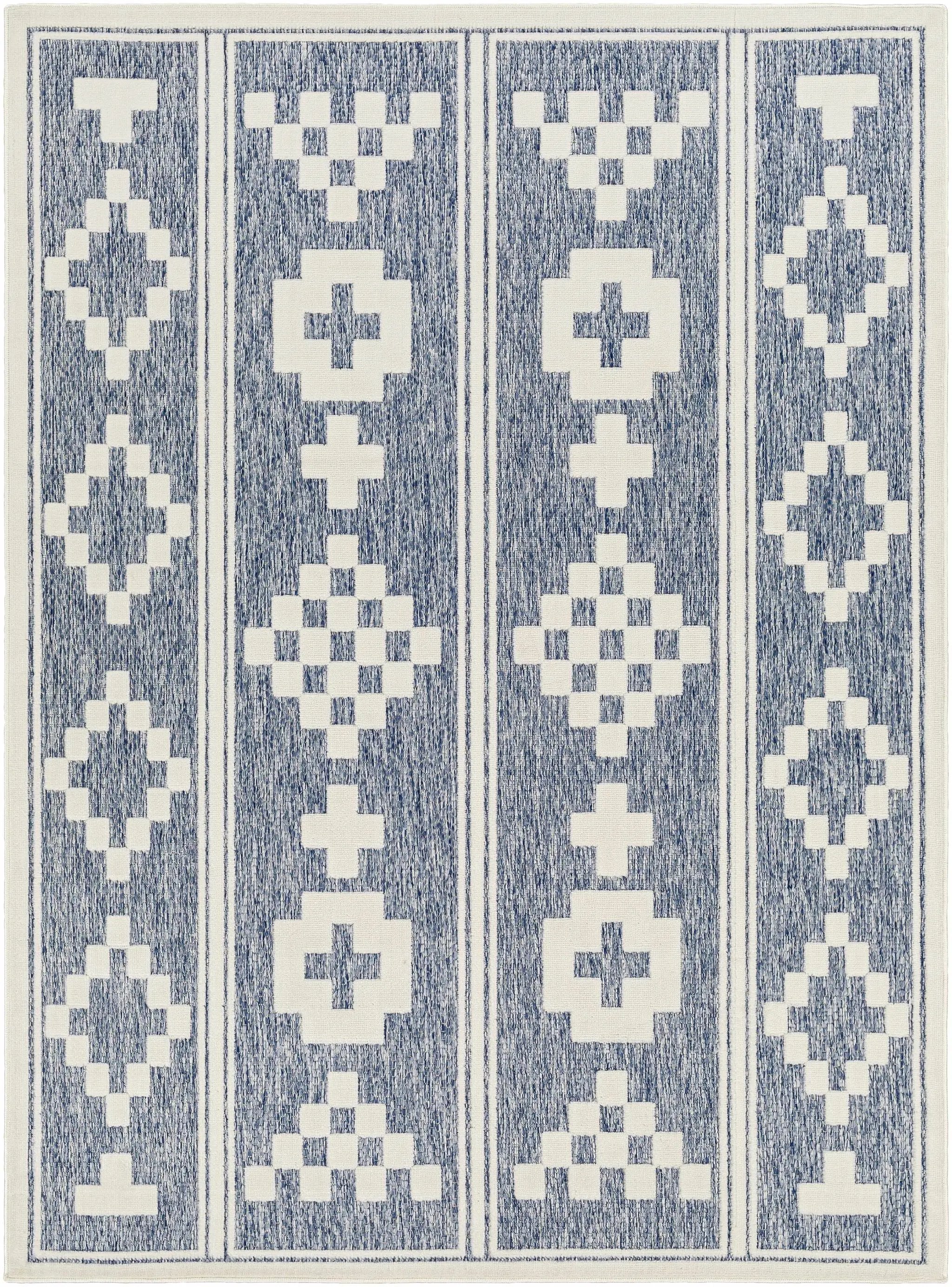 Hiro Blue Outdoor Rug - Clearance by Boutique Rugs