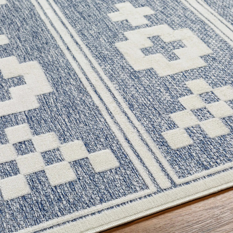 Hiro Blue Outdoor Rug - Clearance by Boutique Rugs