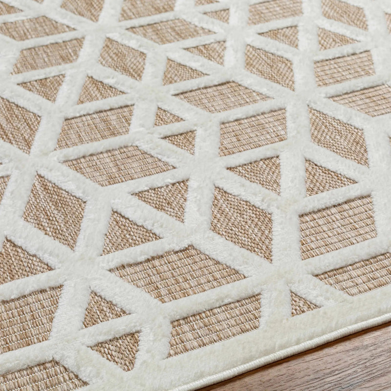 Nuri Tan Outdoor Rug - Clearance by Boutique Rugs