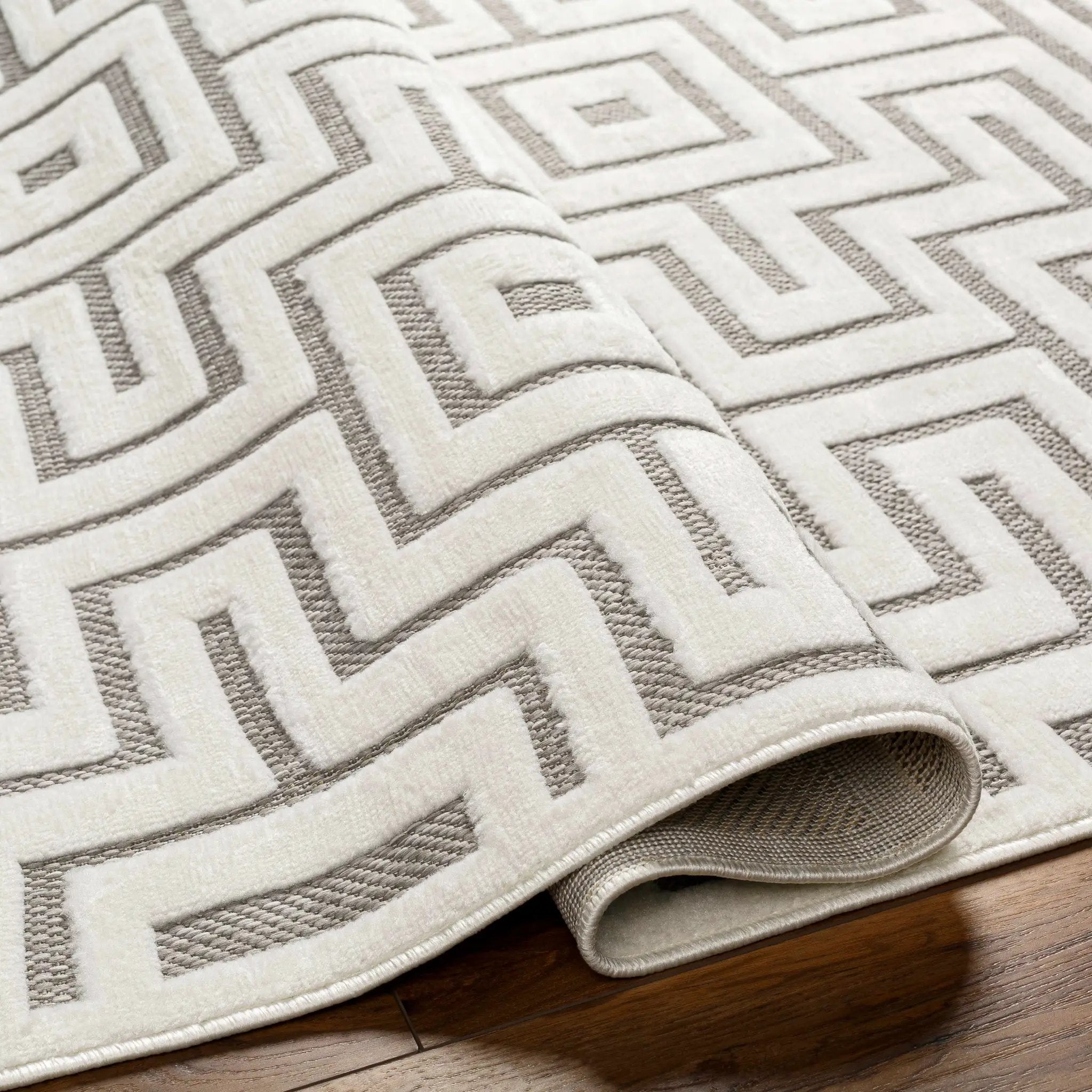 Zevi Beige Outdoor Rug - Clearance by Boutique Rugs