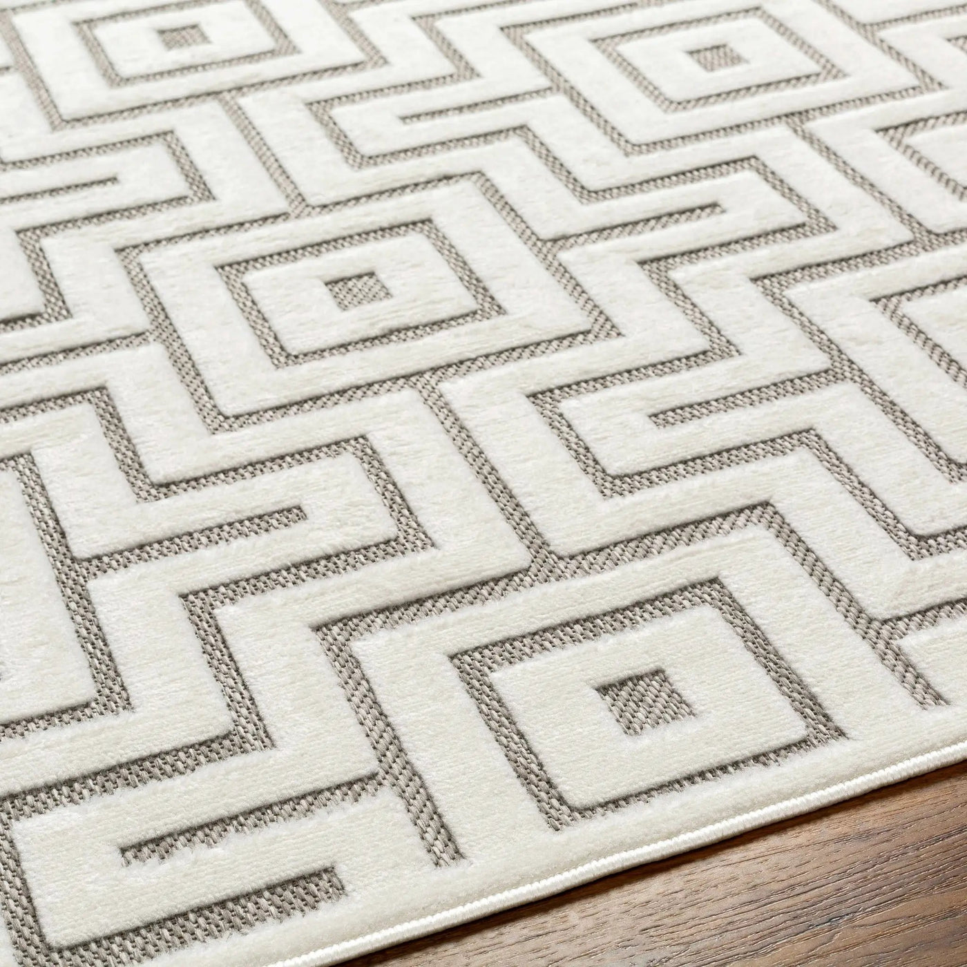 Zevi Beige Outdoor Rug - Clearance by Boutique Rugs