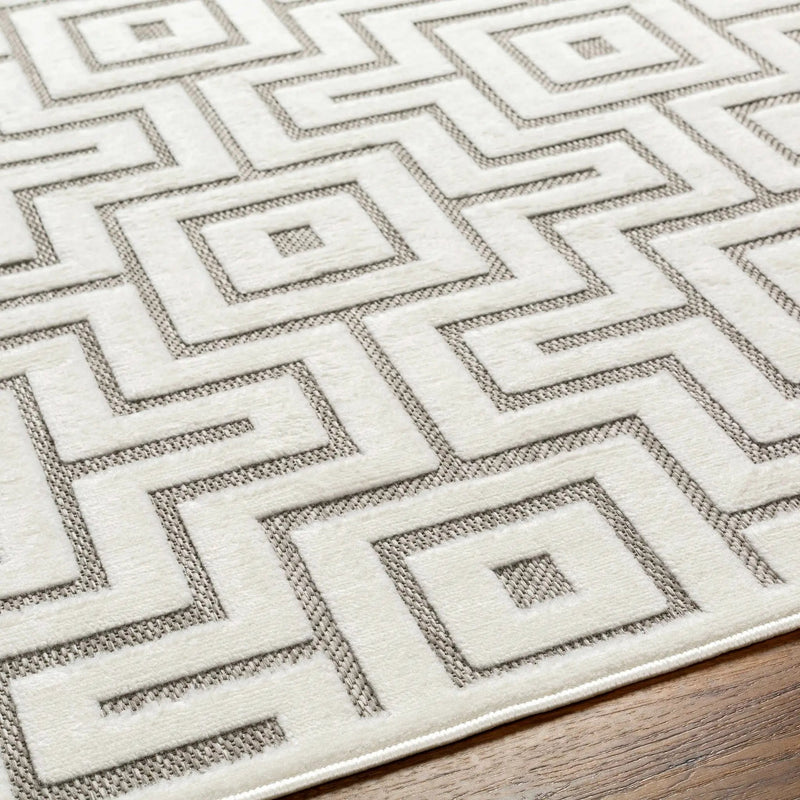 Zevi Beige Outdoor Rug - Clearance by Boutique Rugs