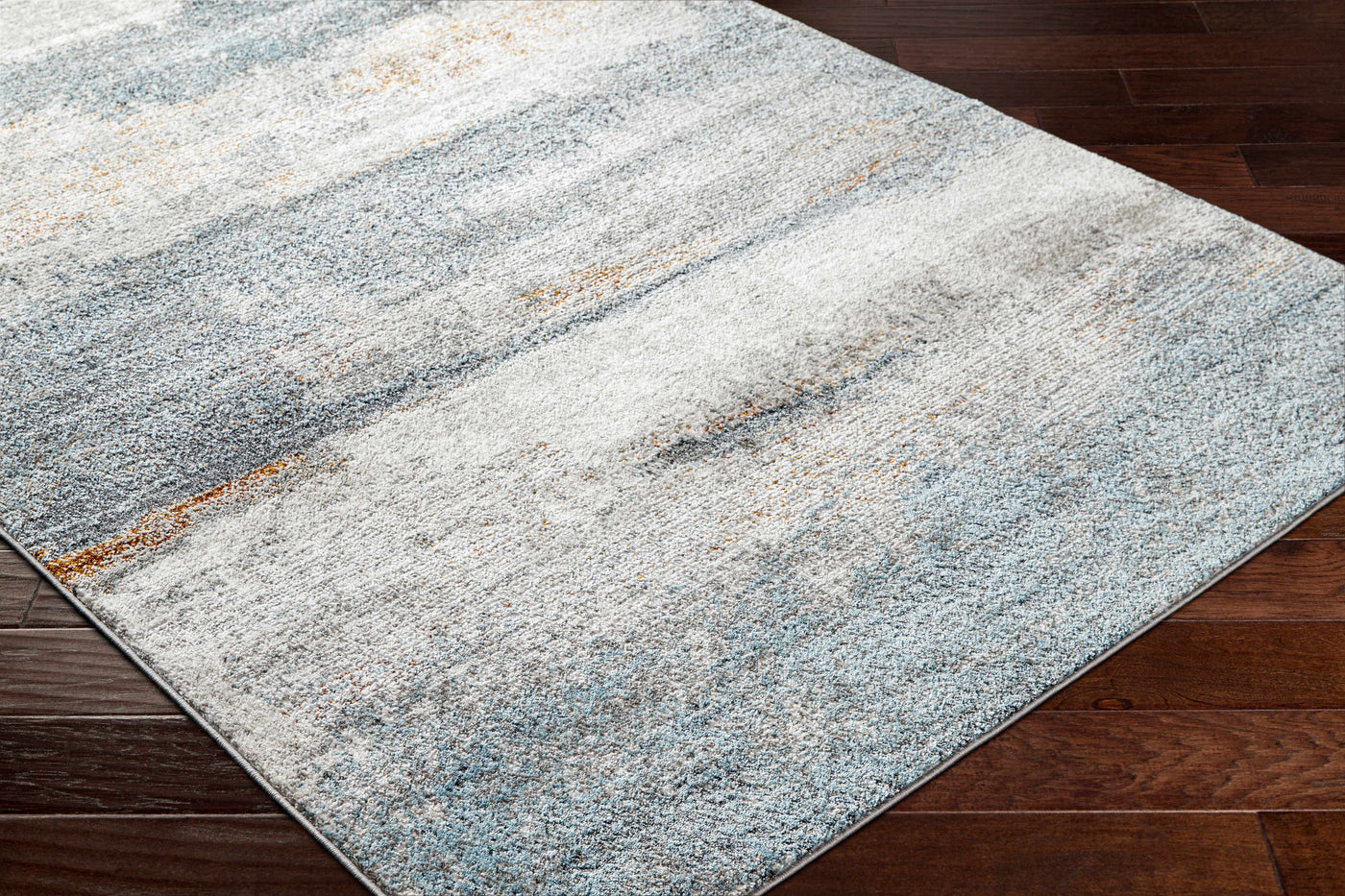 Adam Gray Blue Abstract Area Rug by Boutique Rugs