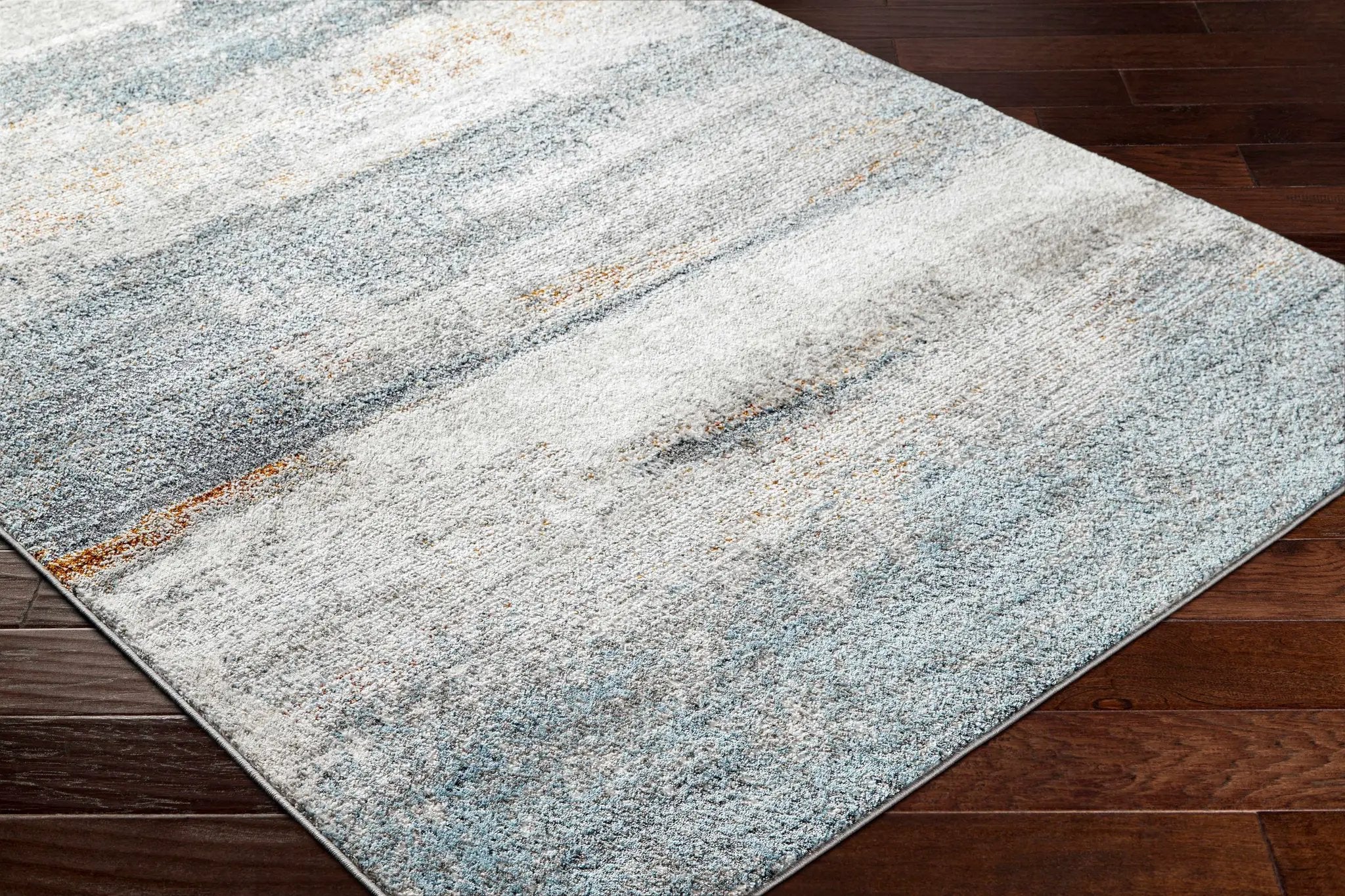 Adam Gray Blue Abstract Area Rug by Boutique Rugs